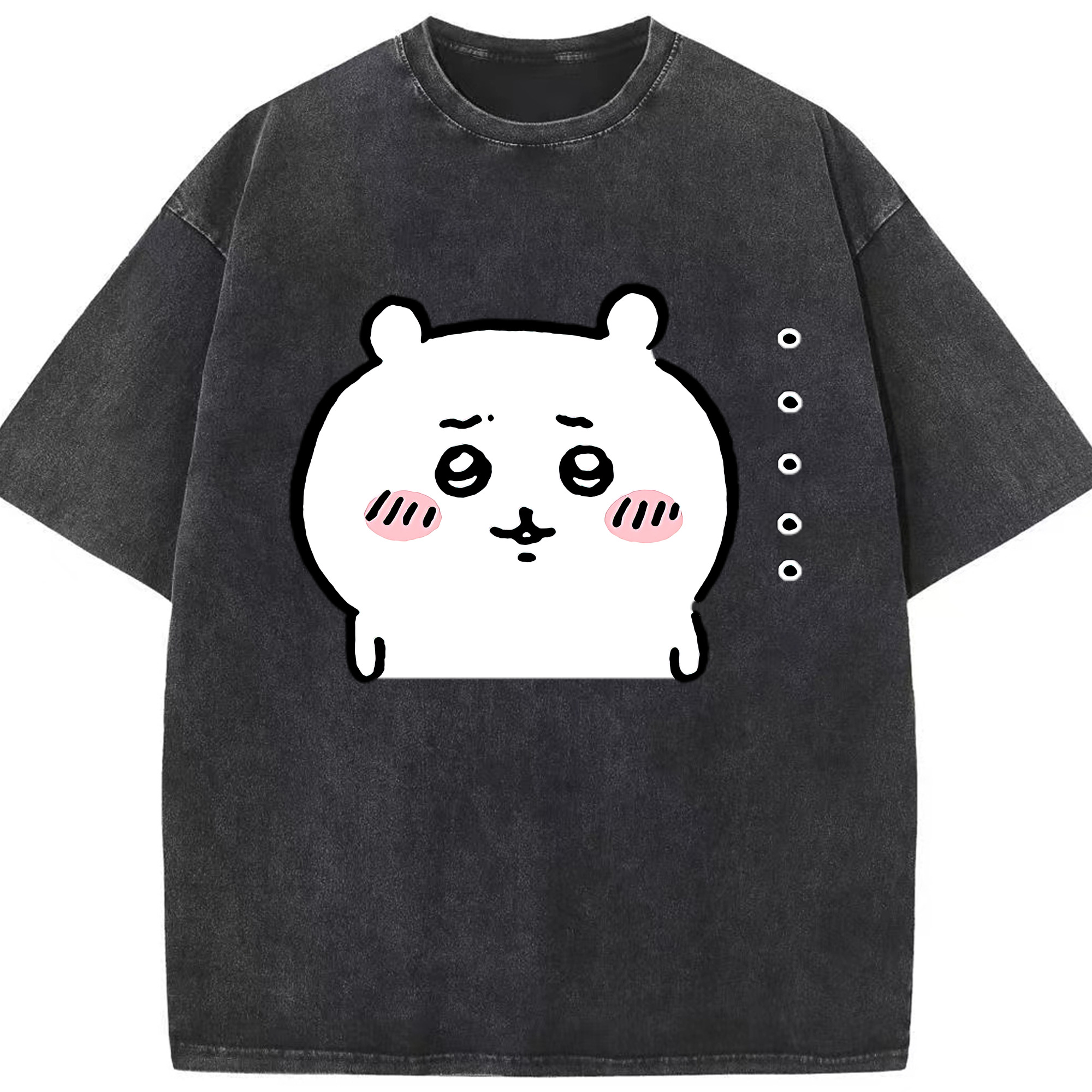 （画像用） ちいかわ ちいかわ Chii-kawa chiikawa 綿100% ヴィンテージ風 半袖Tシャツ（フロントプリント）