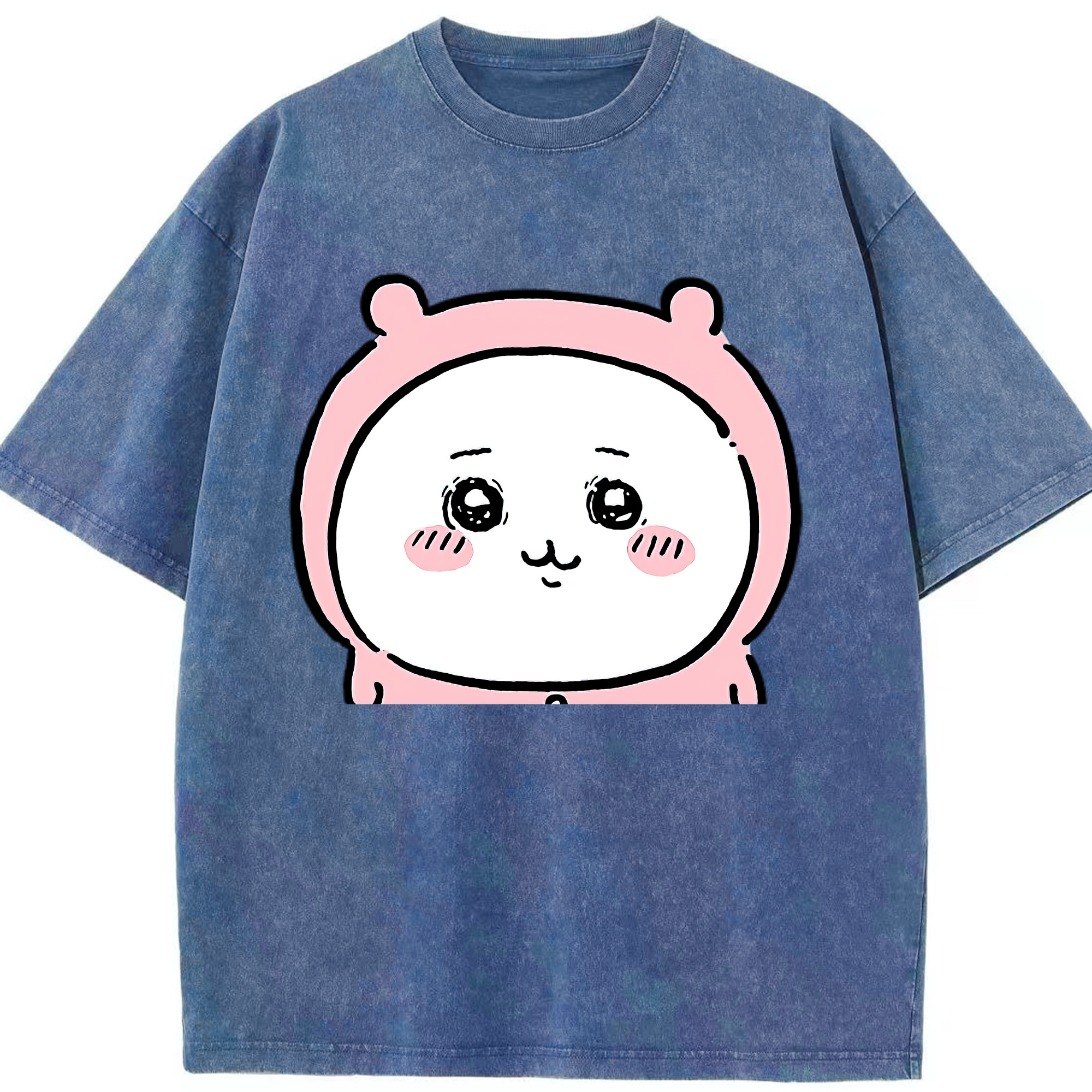（画像用） ちいかわ ちいかわ Chii-kawa chiikawa 綿100% ヴィンテージ風 半袖Tシャツ（フロントプリント）
