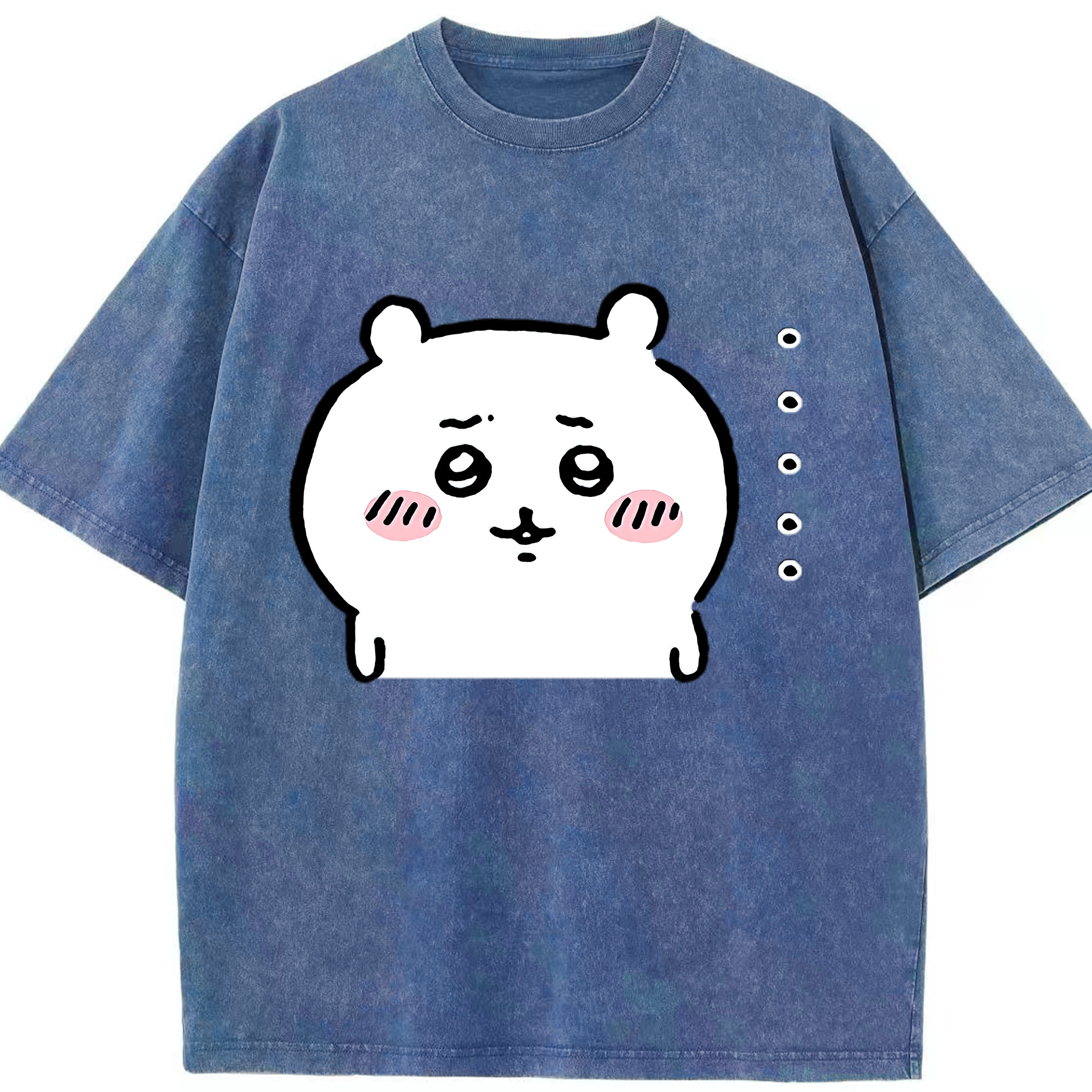 （画像用） ちいかわ ちいかわ Chii-kawa chiikawa 綿100% ヴィンテージ風 半袖Tシャツ（フロントプリント）