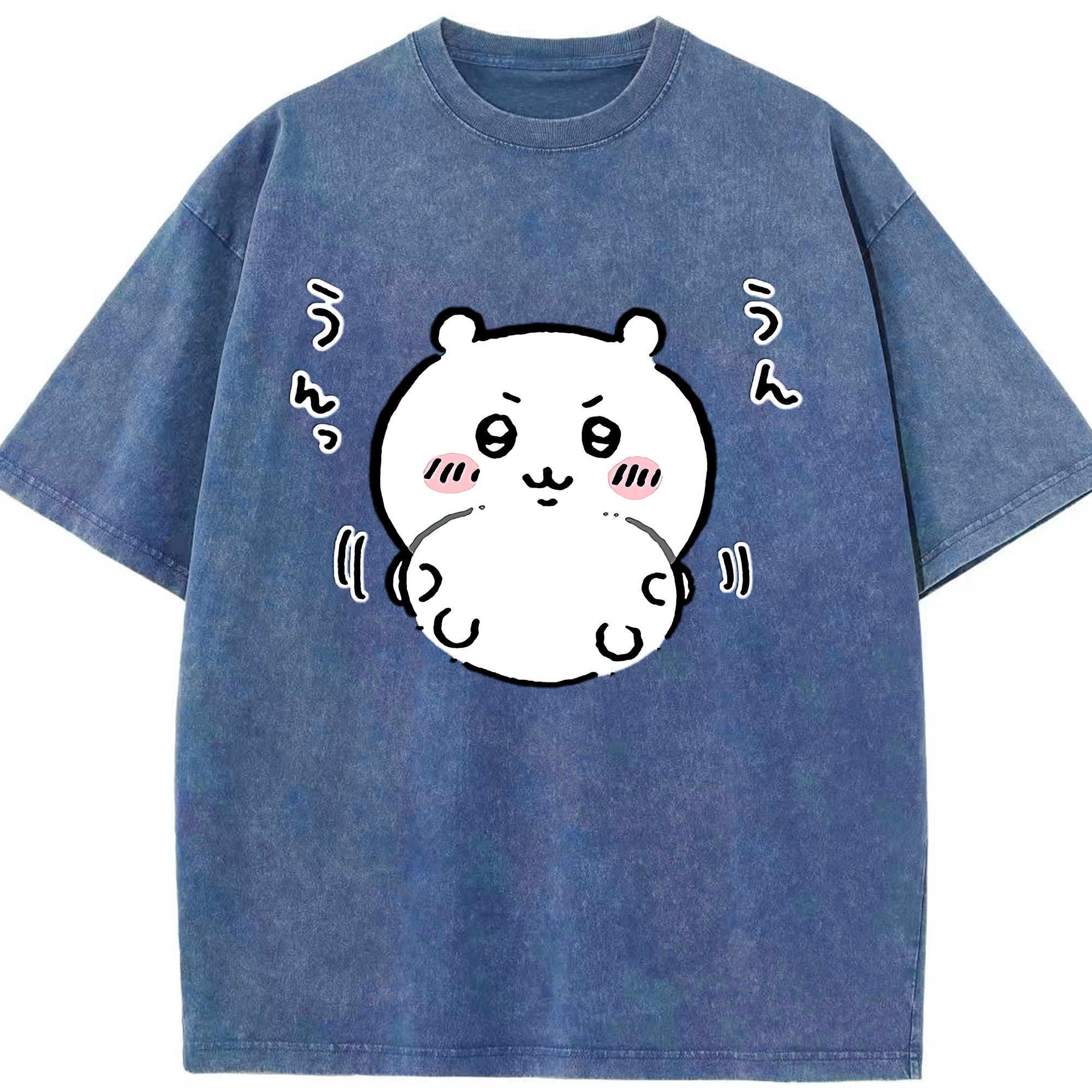 （画像用） ちいかわ ちいかわ Chii-kawa chiikawa 綿100% ヴィンテージ風 半袖Tシャツ（フロントプリント）