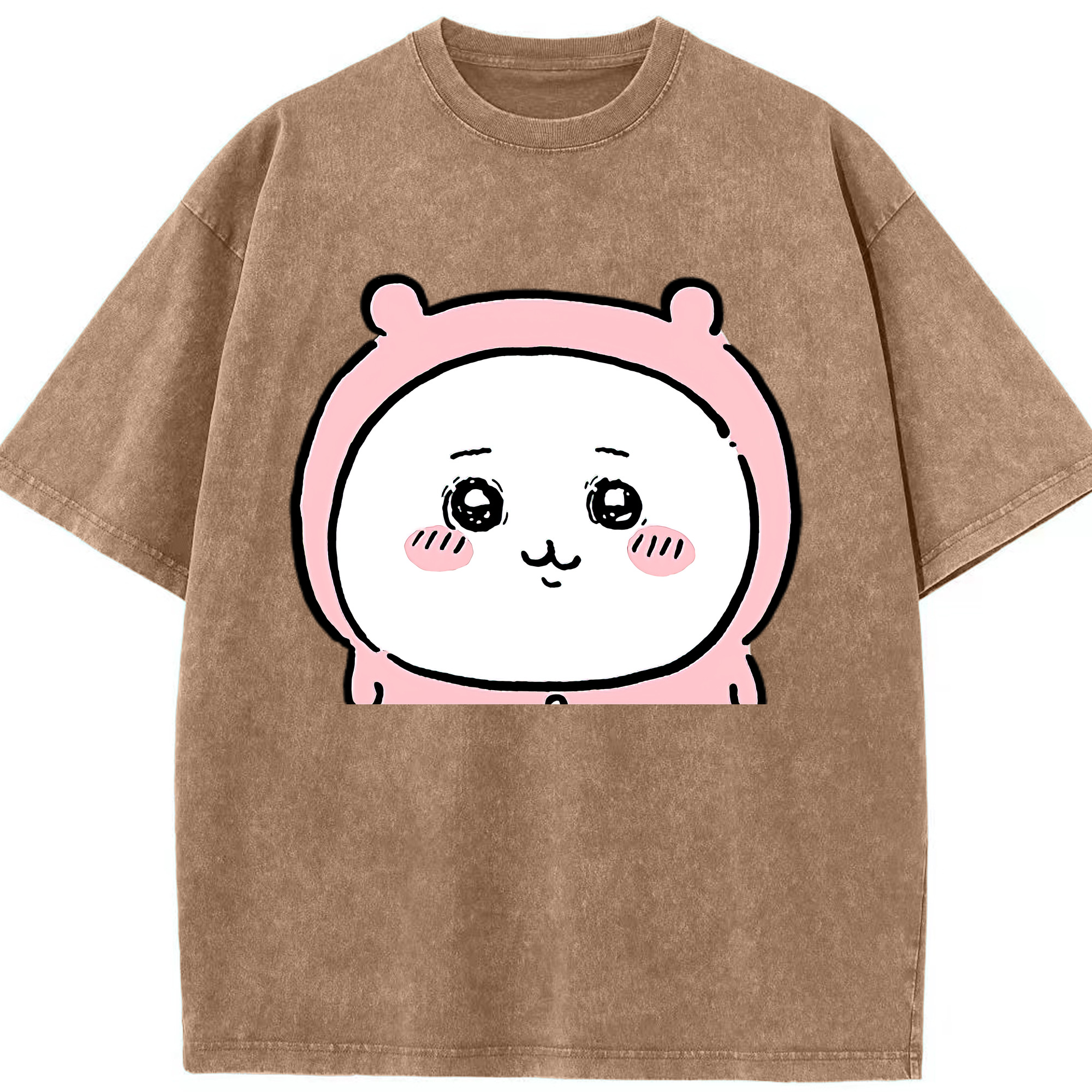 （画像用） ちいかわ ちいかわ Chii-kawa chiikawa 綿100% ヴィンテージ風 半袖Tシャツ（フロントプリント）
