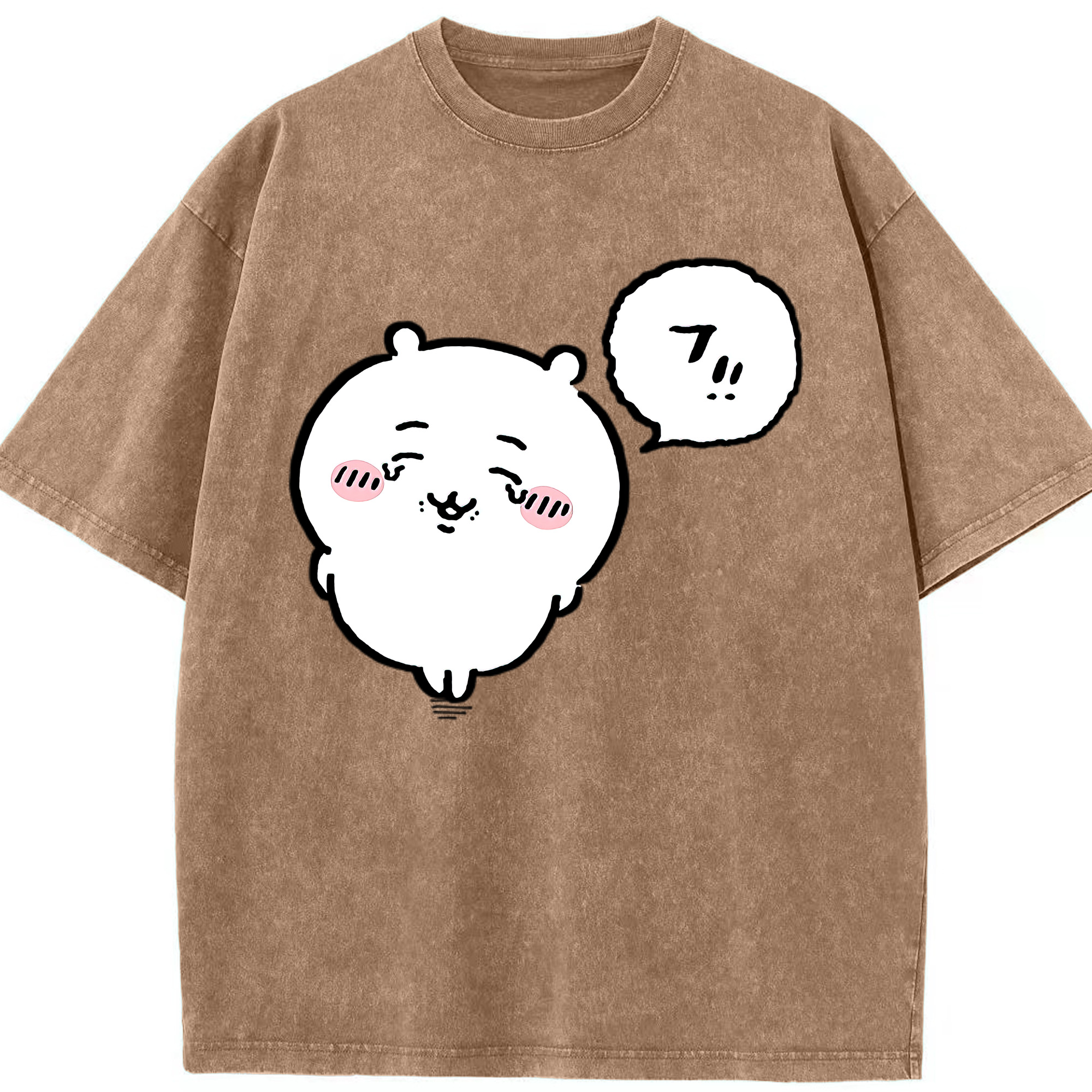 （画像用） ちいかわ ちいかわ Chii-kawa chiikawa 綿100% ヴィンテージ風 半袖Tシャツ（フロントプリント）