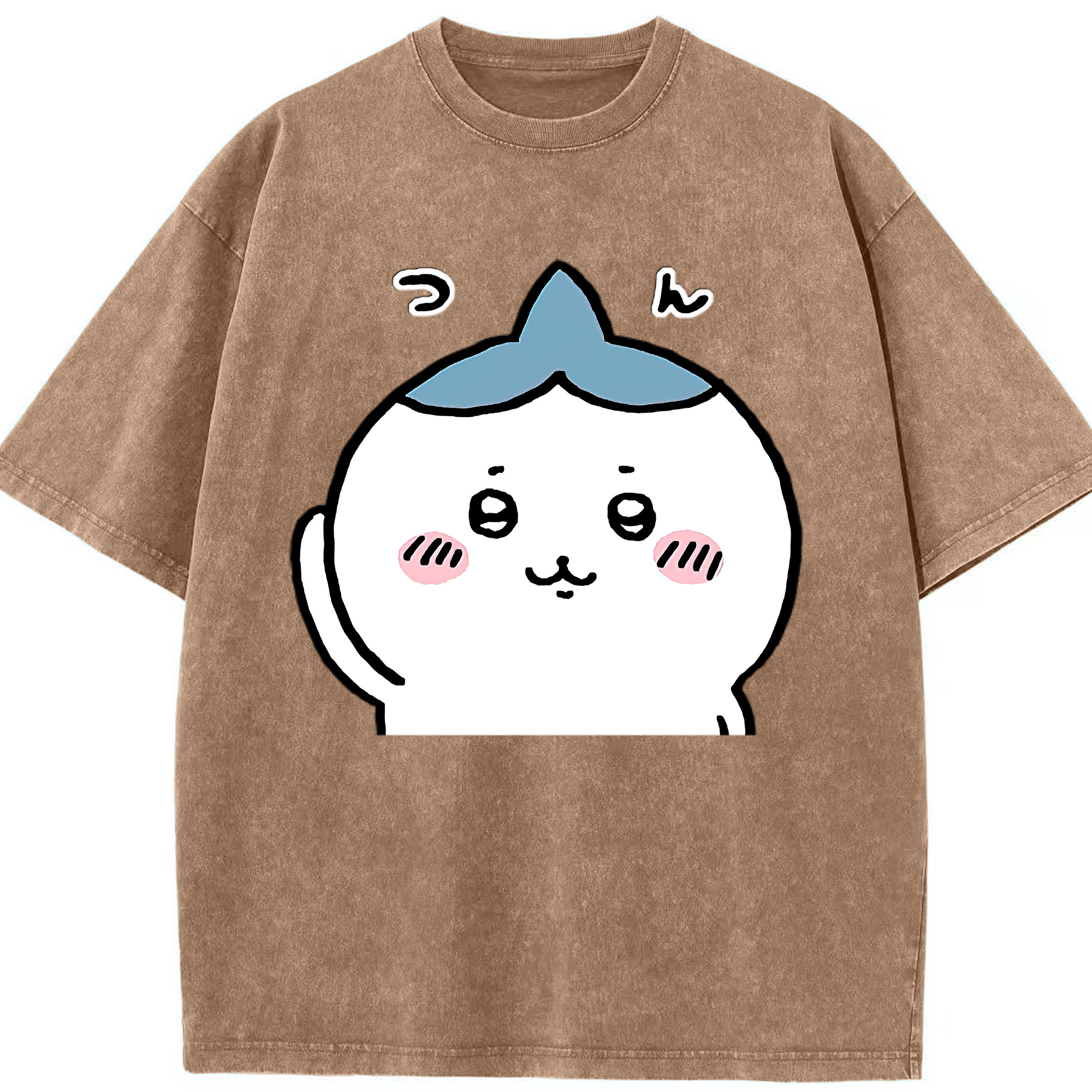 （画像用） ちいかわ ハチワレ Chii-kawa hachiware 綿100% ヴィンテージ風 半袖Tシャツ（フロントプリント）