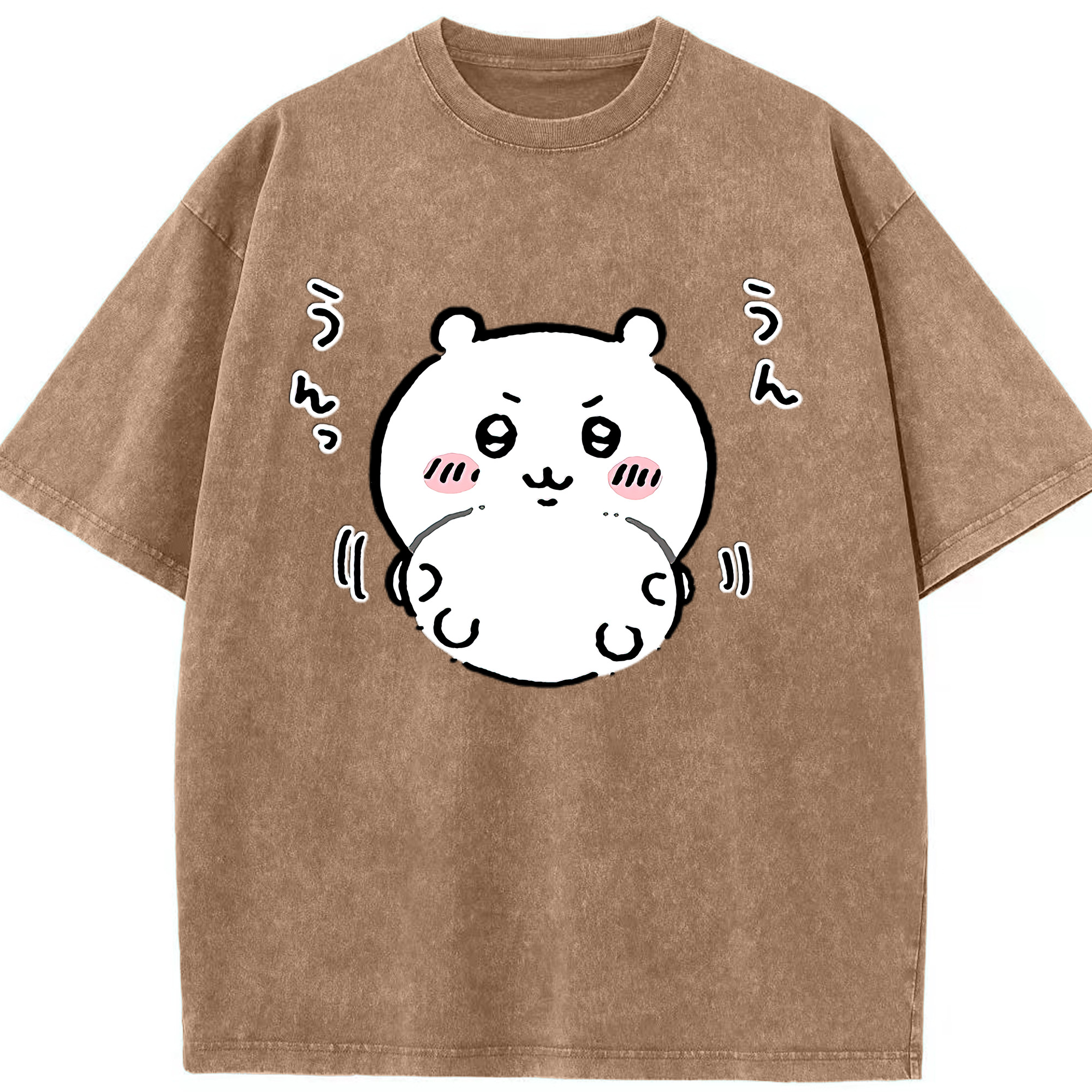（画像用） ちいかわ ちいかわ Chii-kawa chiikawa 綿100% ヴィンテージ風 半袖Tシャツ（フロントプリント）