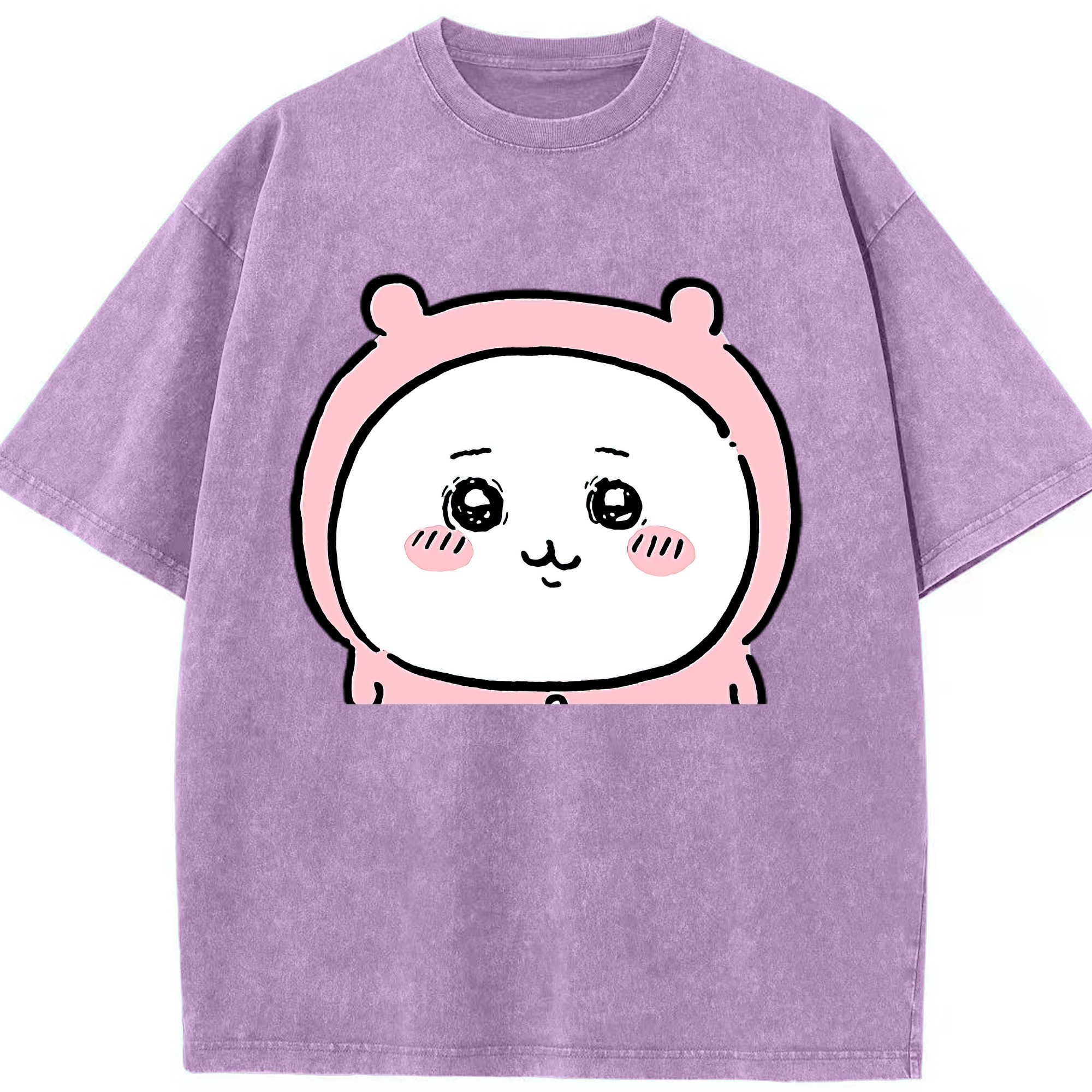 （画像用） ちいかわ ちいかわ Chii-kawa chiikawa 綿100% ヴィンテージ風 半袖Tシャツ（フロントプリント）