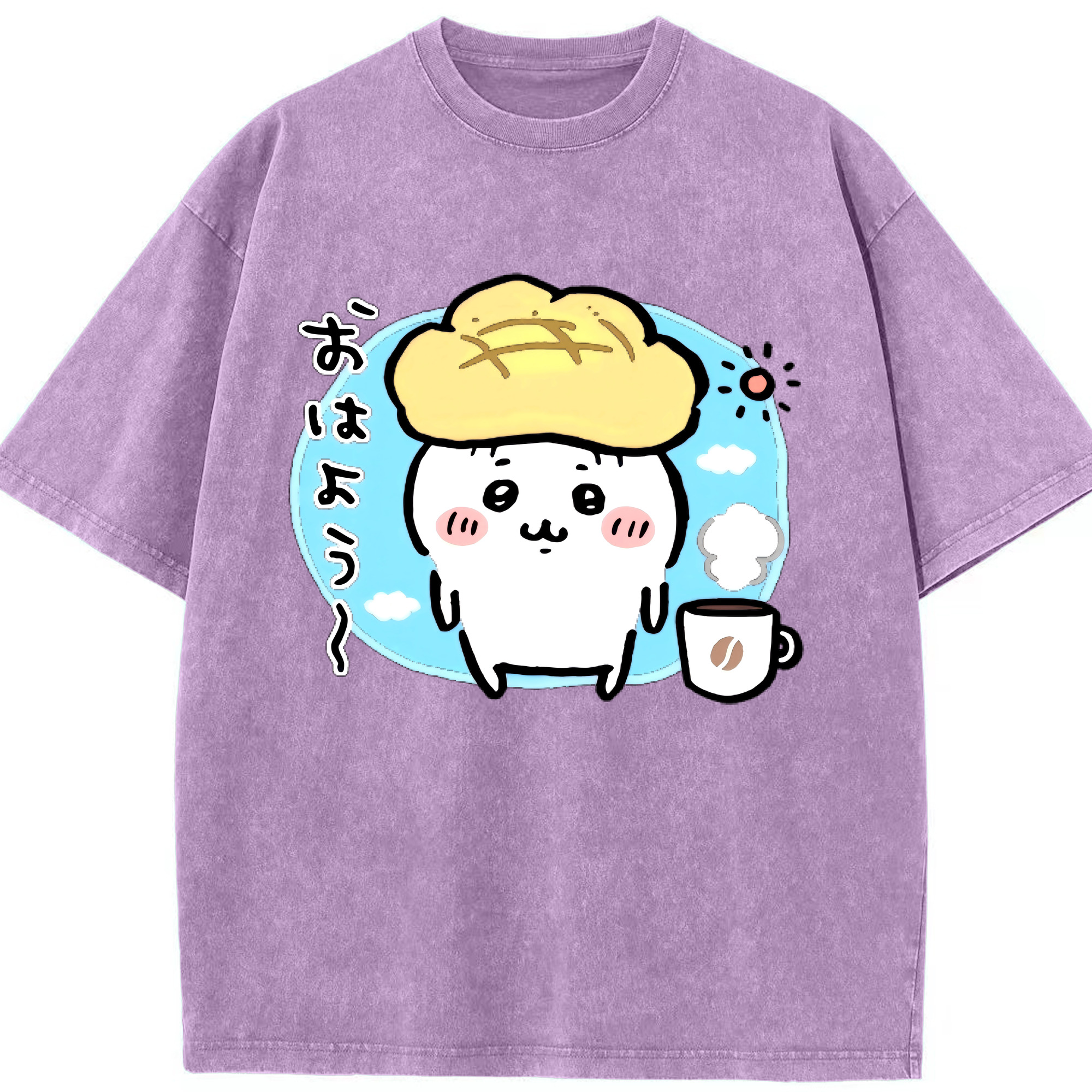 （画像用） ちいかわ ちいかわ Chii-kawa chiikawa 綿100% ヴィンテージ風 半袖Tシャツ（フロントプリント）