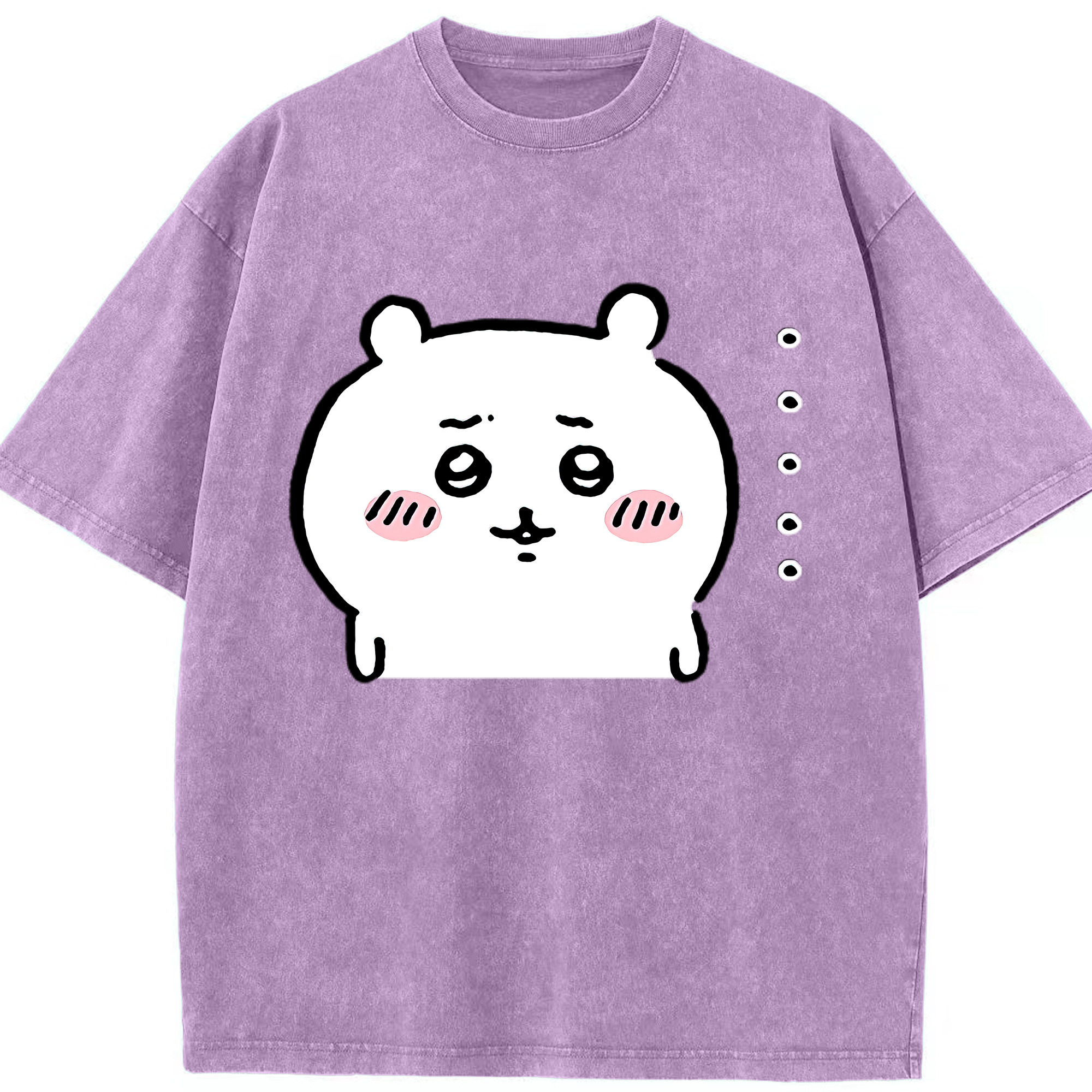 （画像用） ちいかわ ちいかわ Chii-kawa chiikawa 綿100% ヴィンテージ風 半袖Tシャツ（フロントプリント）