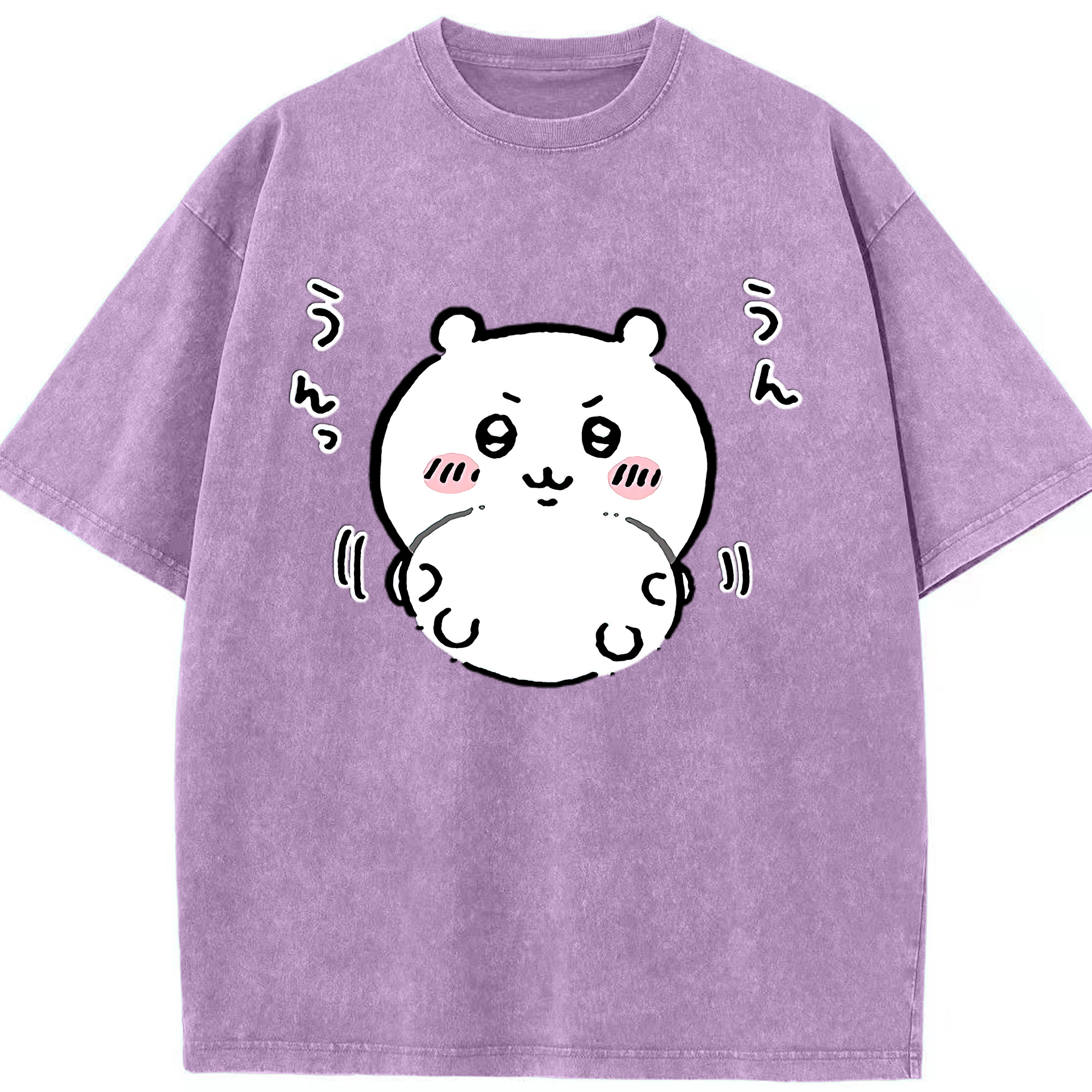 （画像用） ちいかわ ちいかわ Chii-kawa chiikawa 綿100% ヴィンテージ風 半袖Tシャツ（フロントプリント）