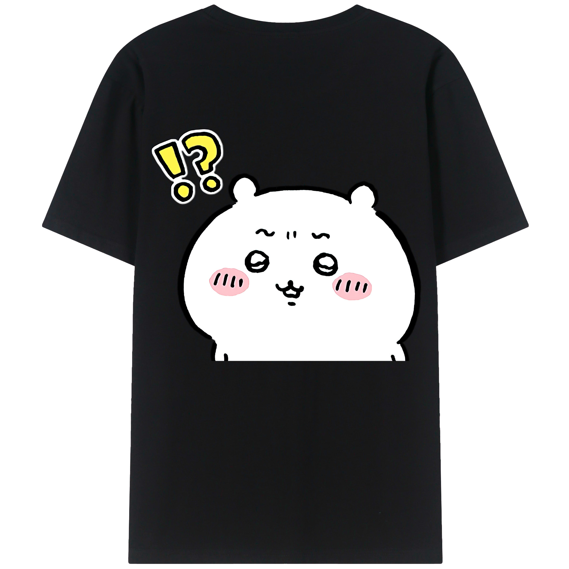 （画像用） ちいかわ ちいかわ Chii-kawa chiikawa 綿100％ メンズ半袖Tシャツ（バックプリント） 通気性