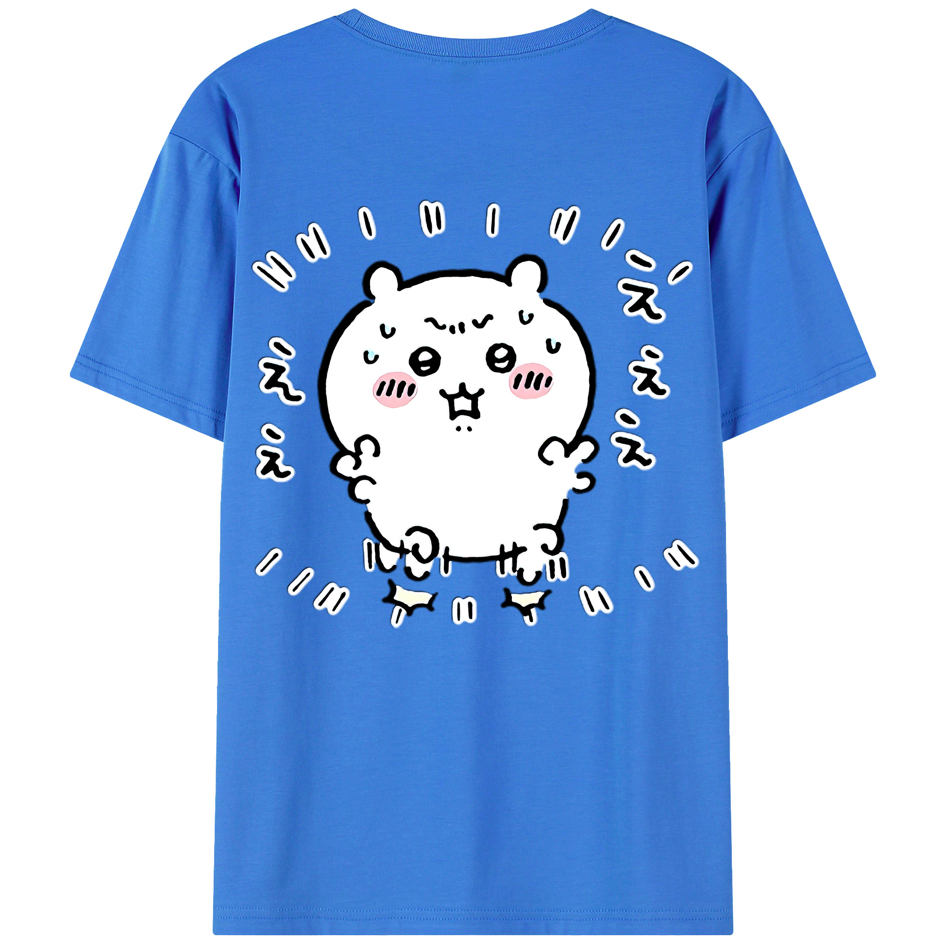 （画像用） ちいかわ ちいかわ Chii-kawa chiikawa 綿100％ メンズ半袖Tシャツ（バックプリント） 通気性