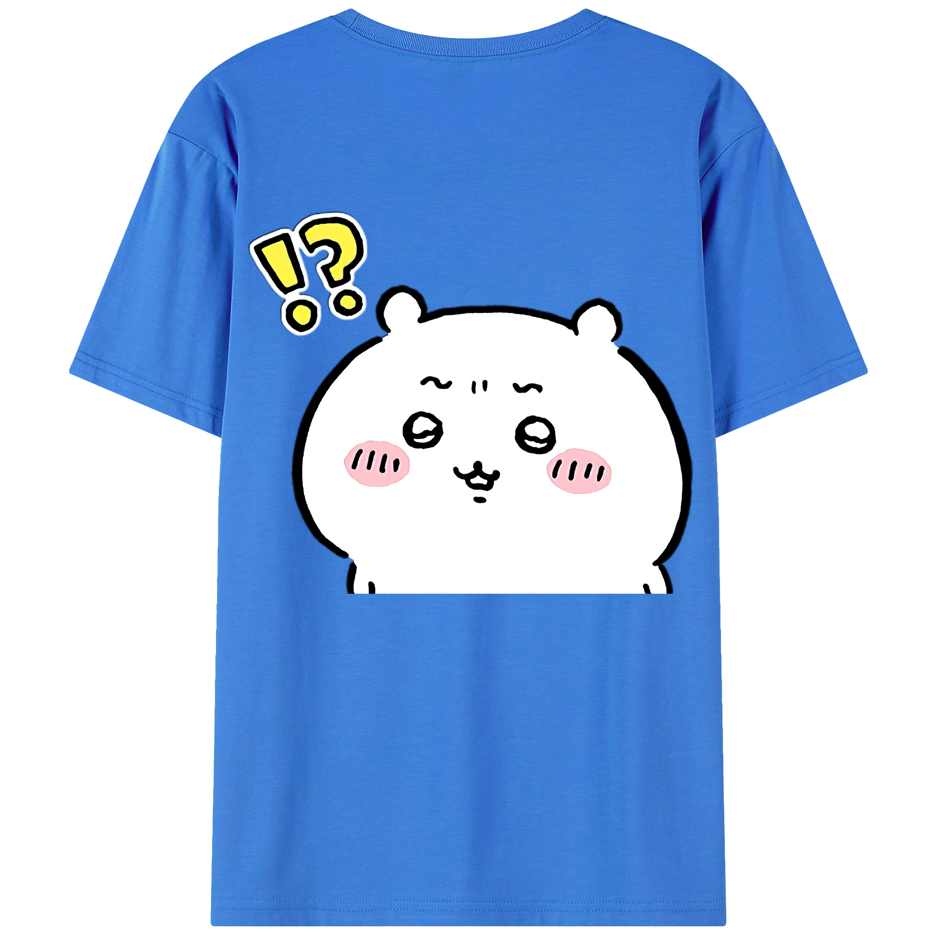 （画像用） ちいかわ ちいかわ Chii-kawa chiikawa 綿100％ メンズ半袖Tシャツ（バックプリント） 通気性