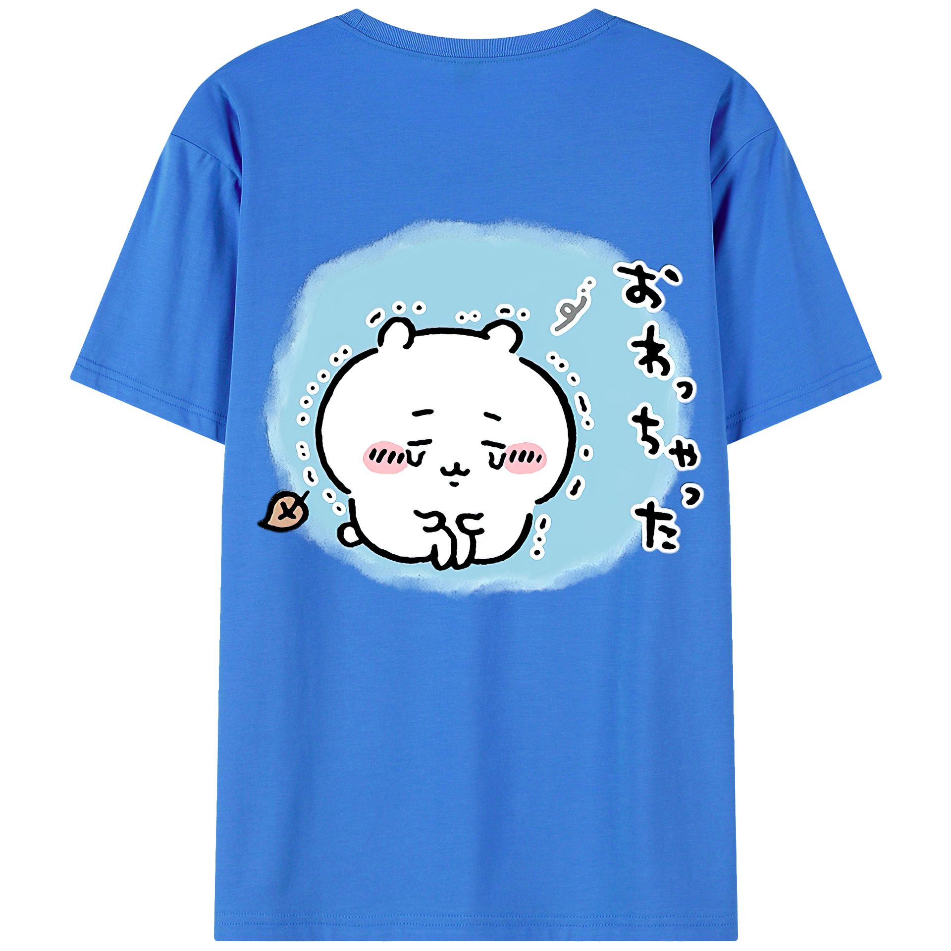 （画像用） ちいかわ ちいかわ Chii-kawa chiikawa 綿100％ メンズ半袖Tシャツ（バックプリント） 通気性