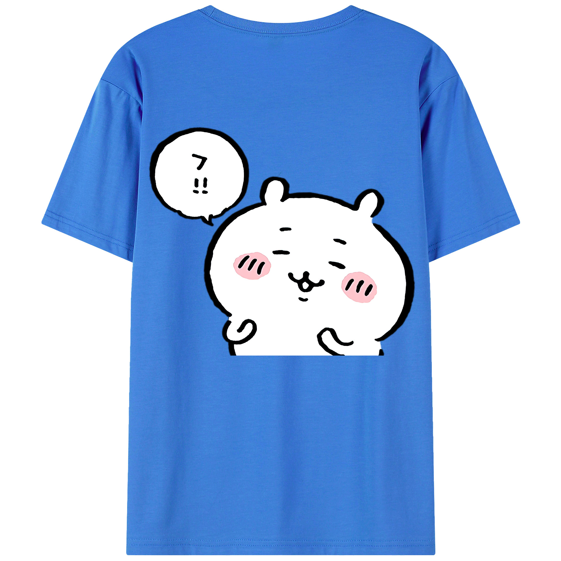 （画像用） ちいかわ ちいかわ Chii-kawa chiikawa 綿100％ メンズ半袖Tシャツ（バックプリント） 通気性