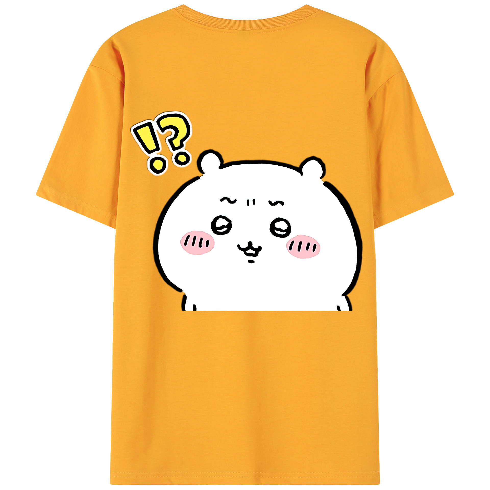 （画像用） ちいかわ ちいかわ Chii-kawa chiikawa 綿100％ メンズ半袖Tシャツ（バックプリント） 通気性