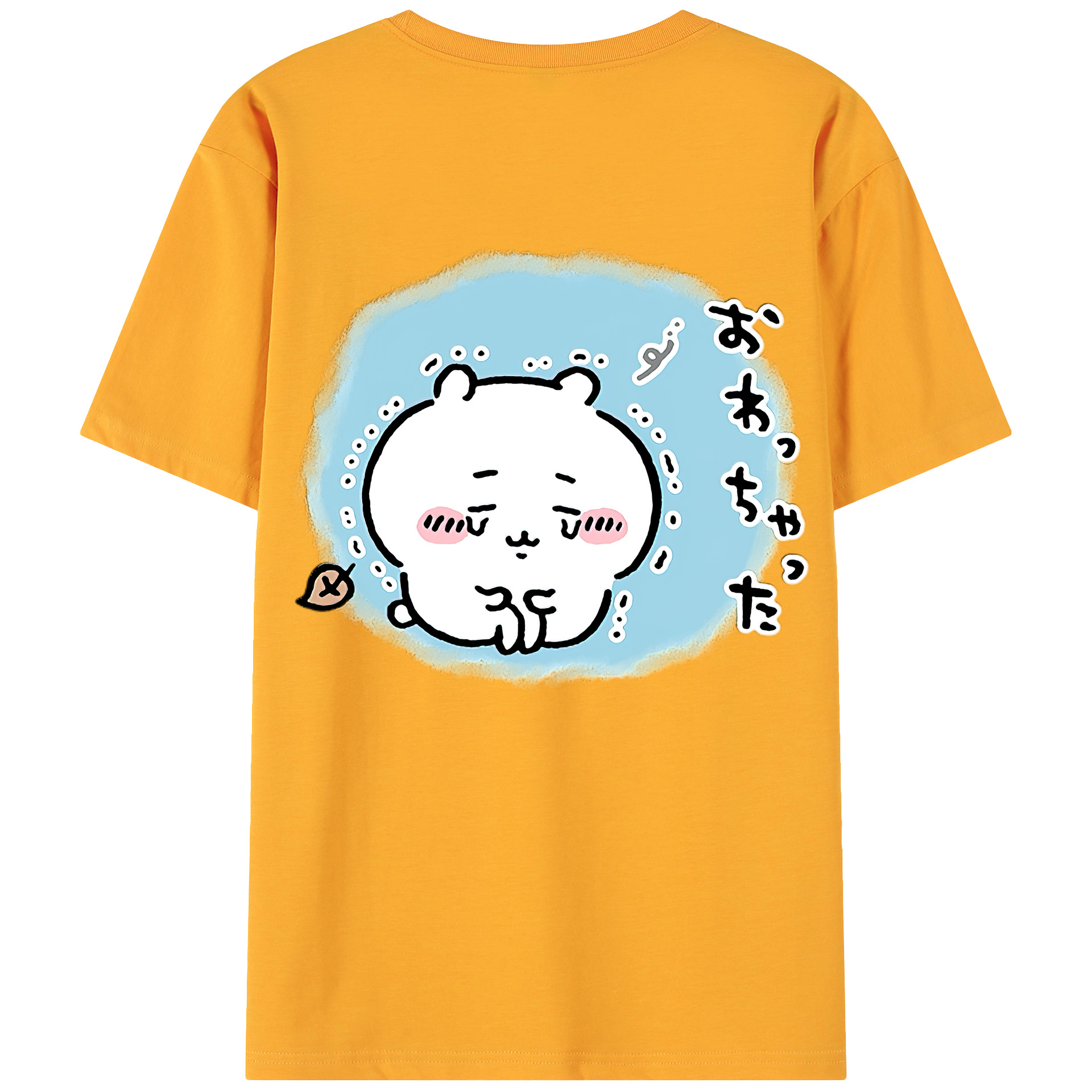（画像用） ちいかわ ちいかわ Chii-kawa chiikawa 綿100％ メンズ半袖Tシャツ（バックプリント） 通気性