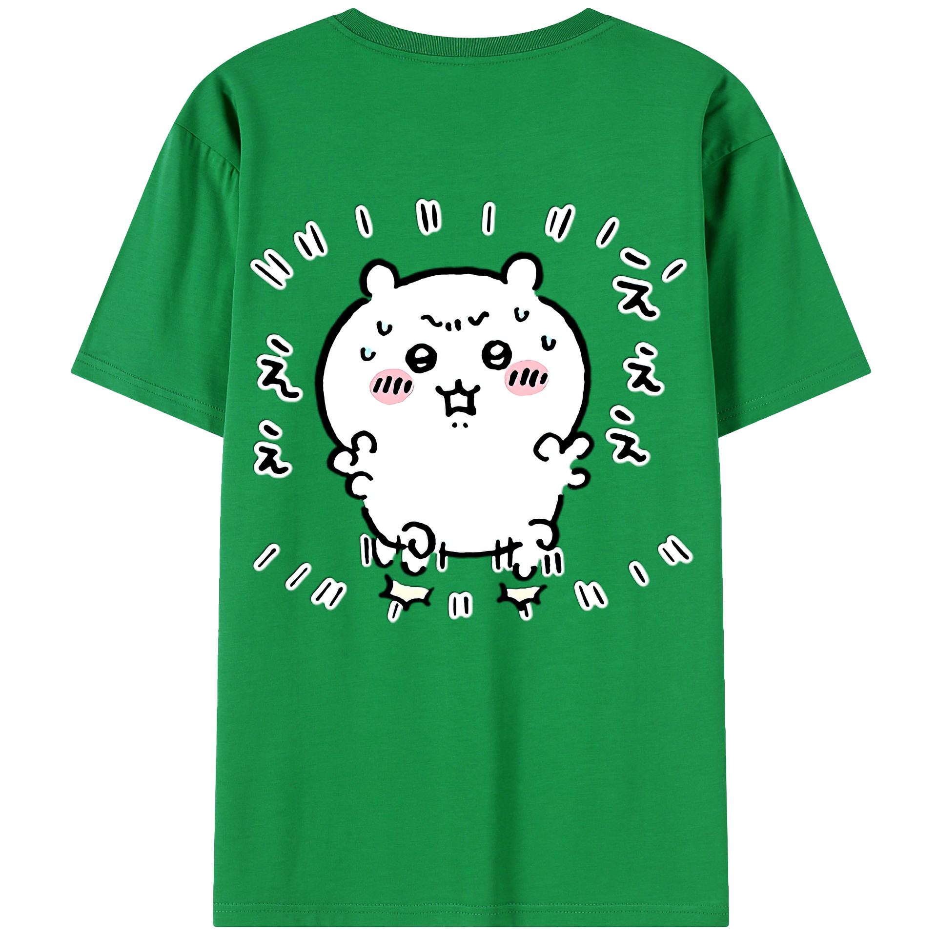 （画像用） ちいかわ ちいかわ Chii-kawa chiikawa 綿100％ メンズ半袖Tシャツ（バックプリント） 通気性