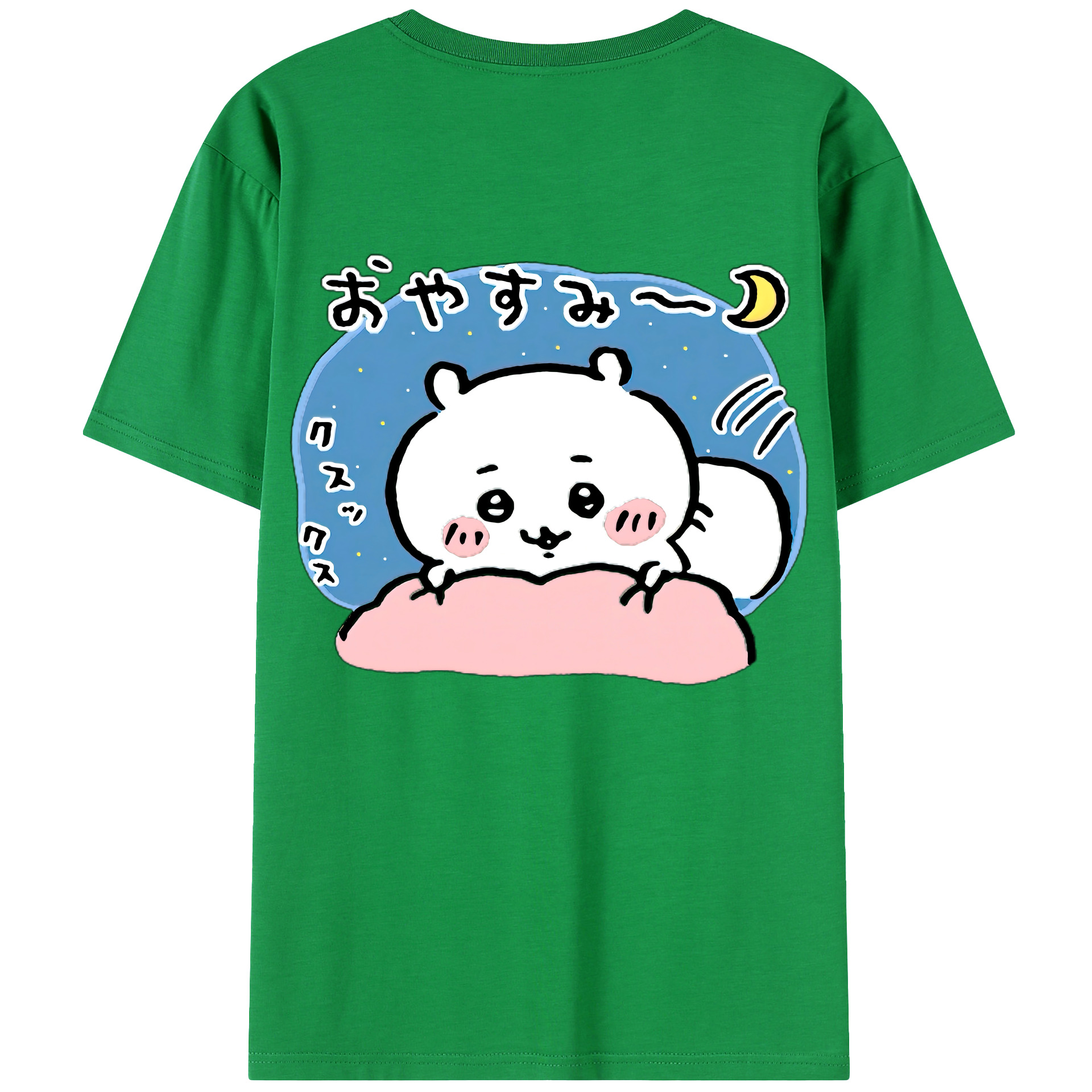 （画像用） ちいかわ ちいかわ Chii-kawa chiikawa 綿100％ メンズ半袖Tシャツ（バックプリント） 通気性