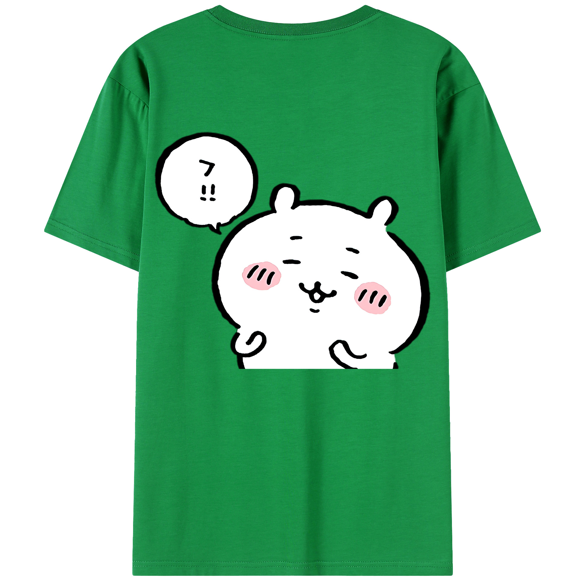 （画像用） ちいかわ ちいかわ Chii-kawa chiikawa 綿100％ メンズ半袖Tシャツ（バックプリント） 通気性