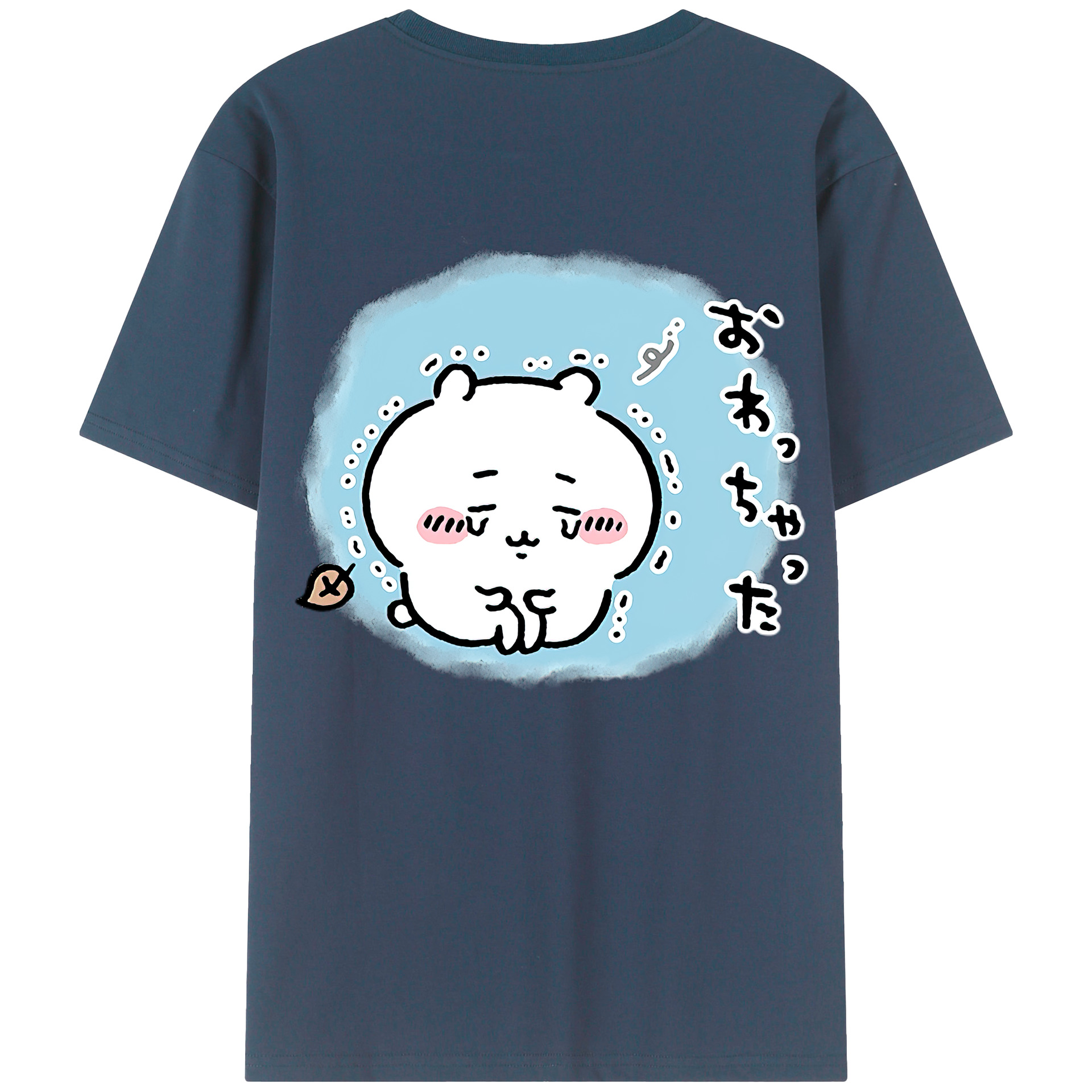 （画像用） ちいかわ ちいかわ Chii-kawa chiikawa 綿100％ メンズ半袖Tシャツ（バックプリント） 通気性
