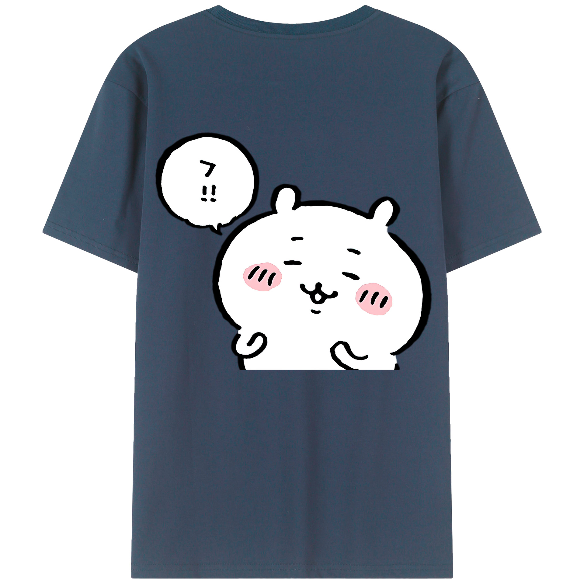 （画像用） ちいかわ ちいかわ Chii-kawa chiikawa 綿100％ メンズ半袖Tシャツ（バックプリント） 通気性