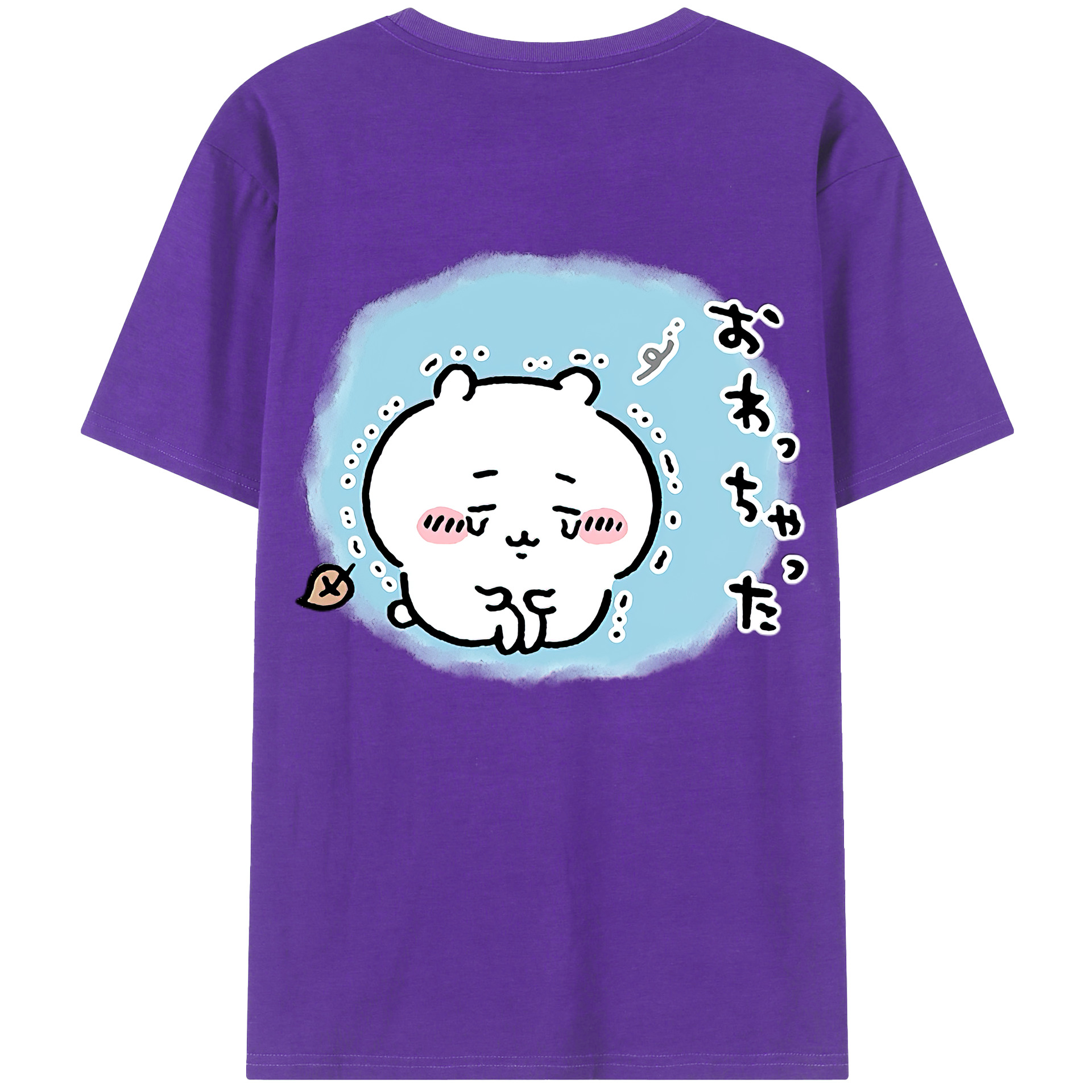 （画像用） ちいかわ ちいかわ Chii-kawa chiikawa 綿100％ メンズ半袖Tシャツ（バックプリント） 通気性