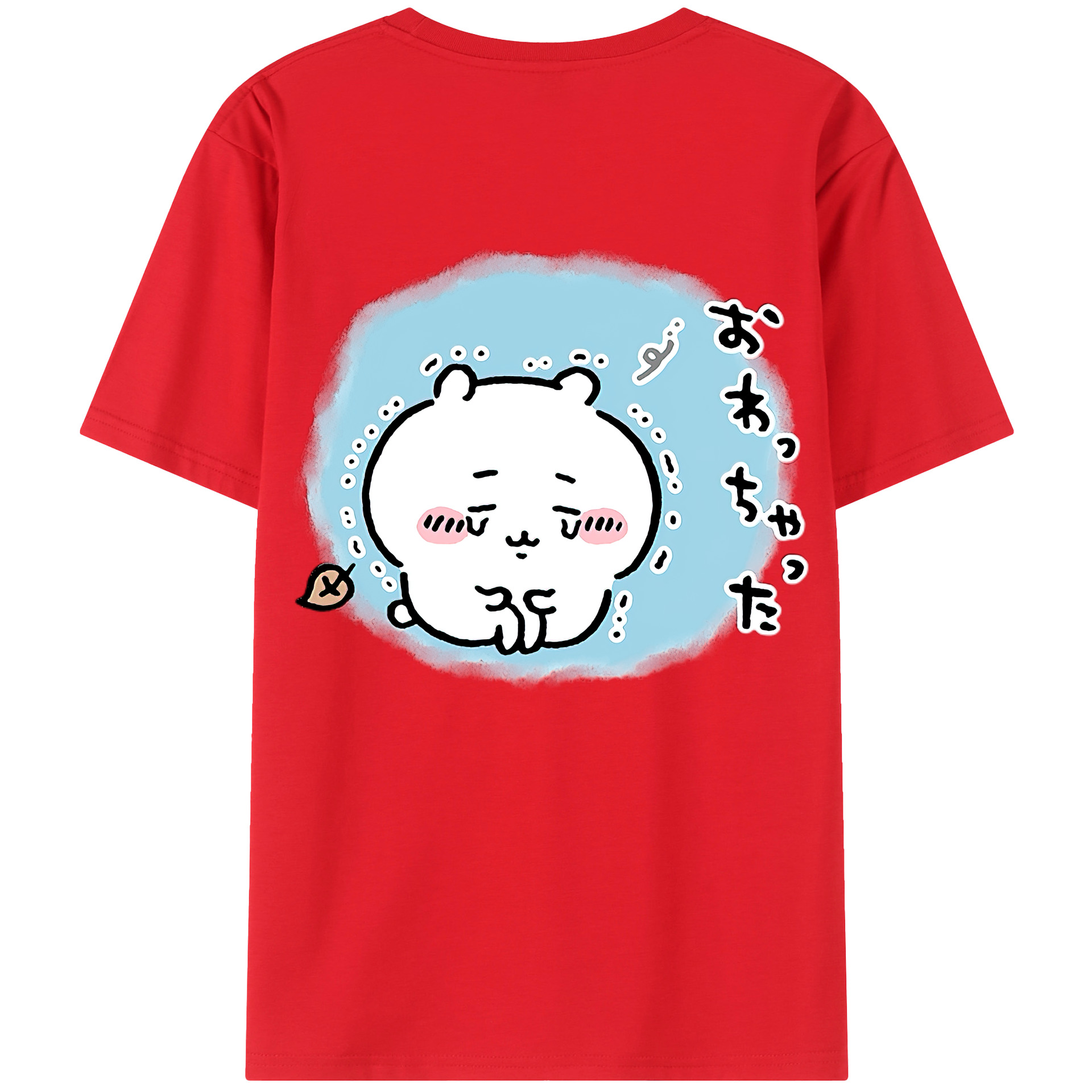 （画像用） ちいかわ ちいかわ Chii-kawa chiikawa 綿100％ メンズ半袖Tシャツ（バックプリント） 通気性