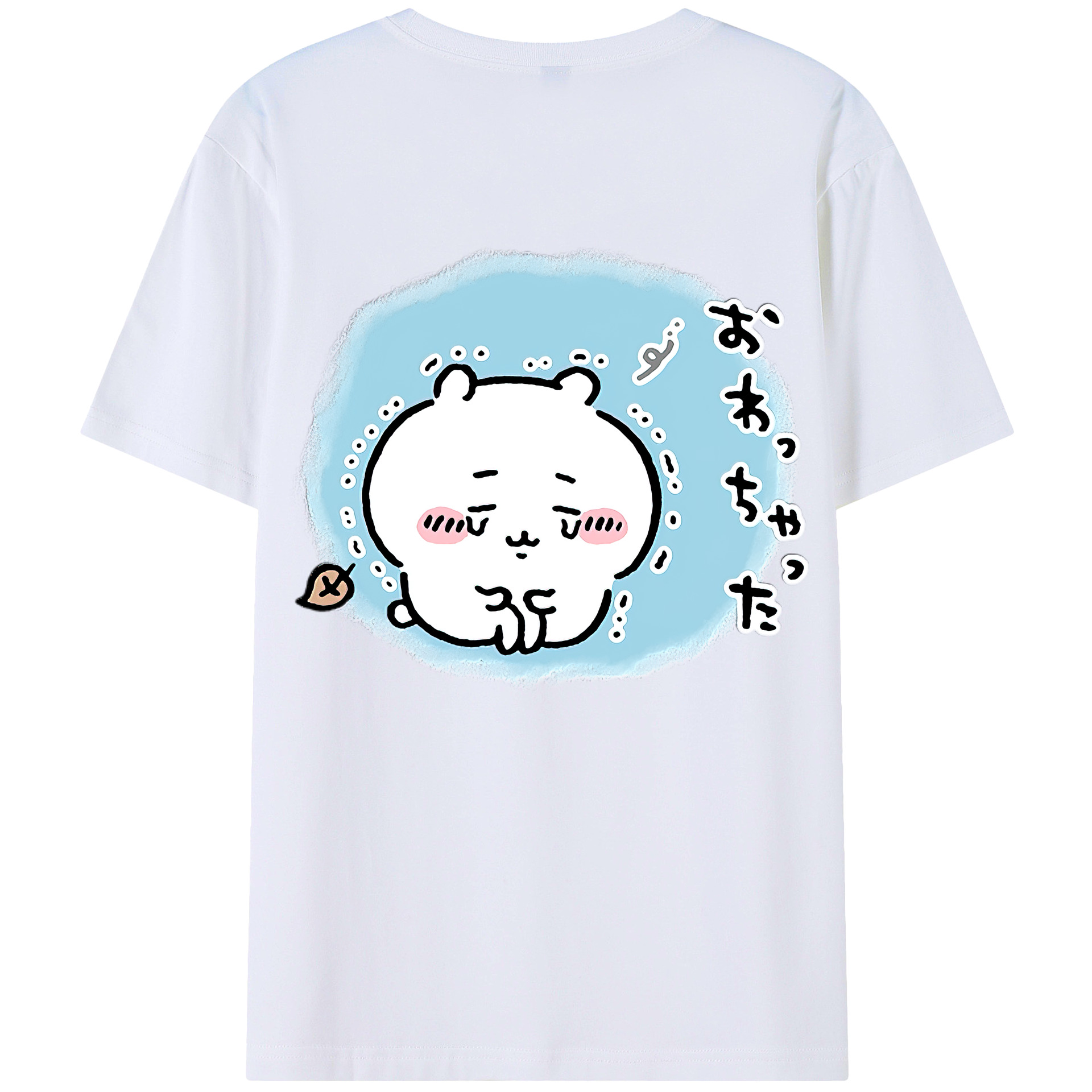 （画像用） ちいかわ ちいかわ Chii-kawa chiikawa 綿100％ メンズ半袖Tシャツ（バックプリント） 通気性