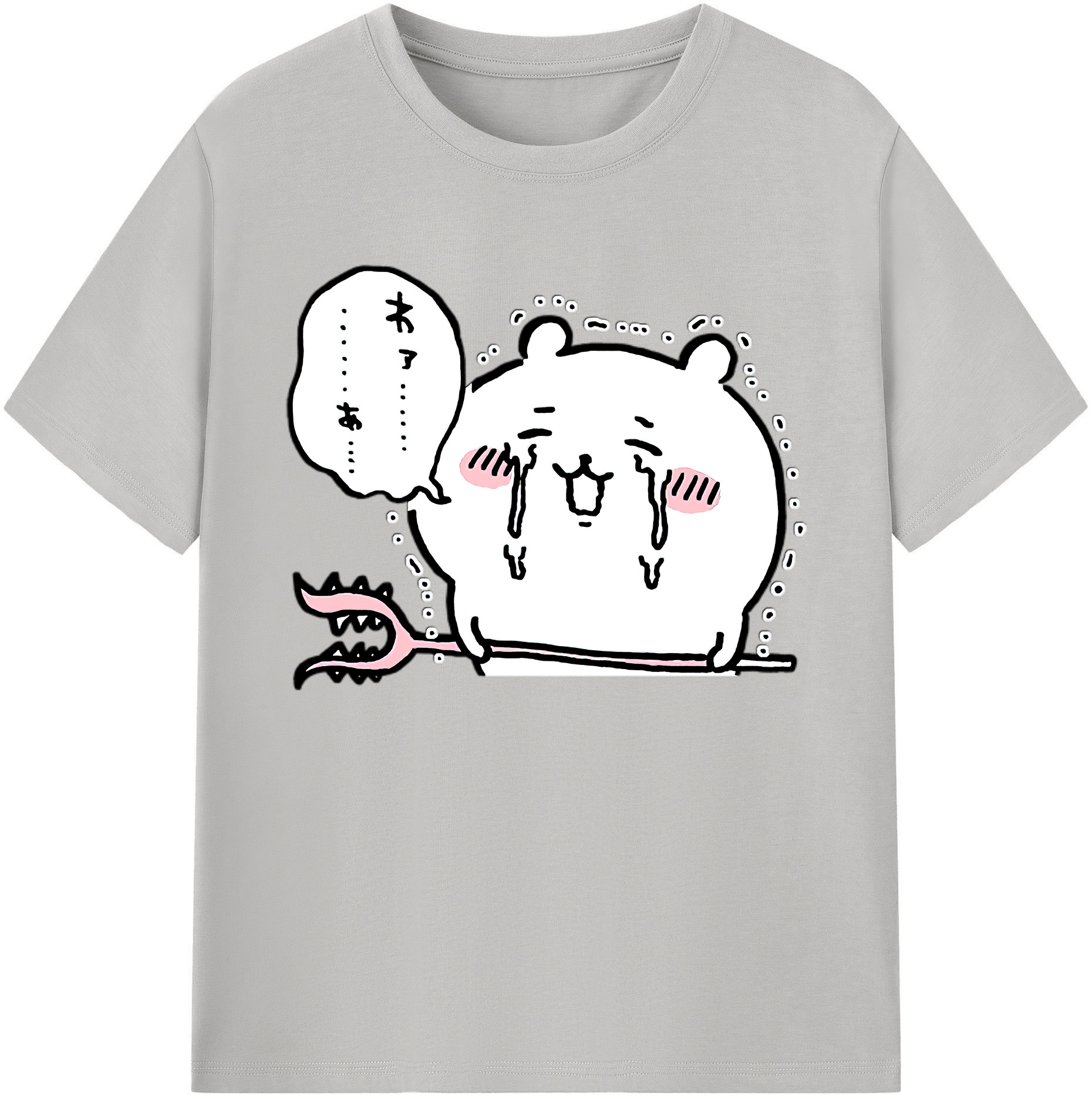（画像用） ちいかわ ちいかわ Chii-kawa chiikawa 綿100％ メンズ半袖Tシャツ｜肌触りやわらか＆通気性