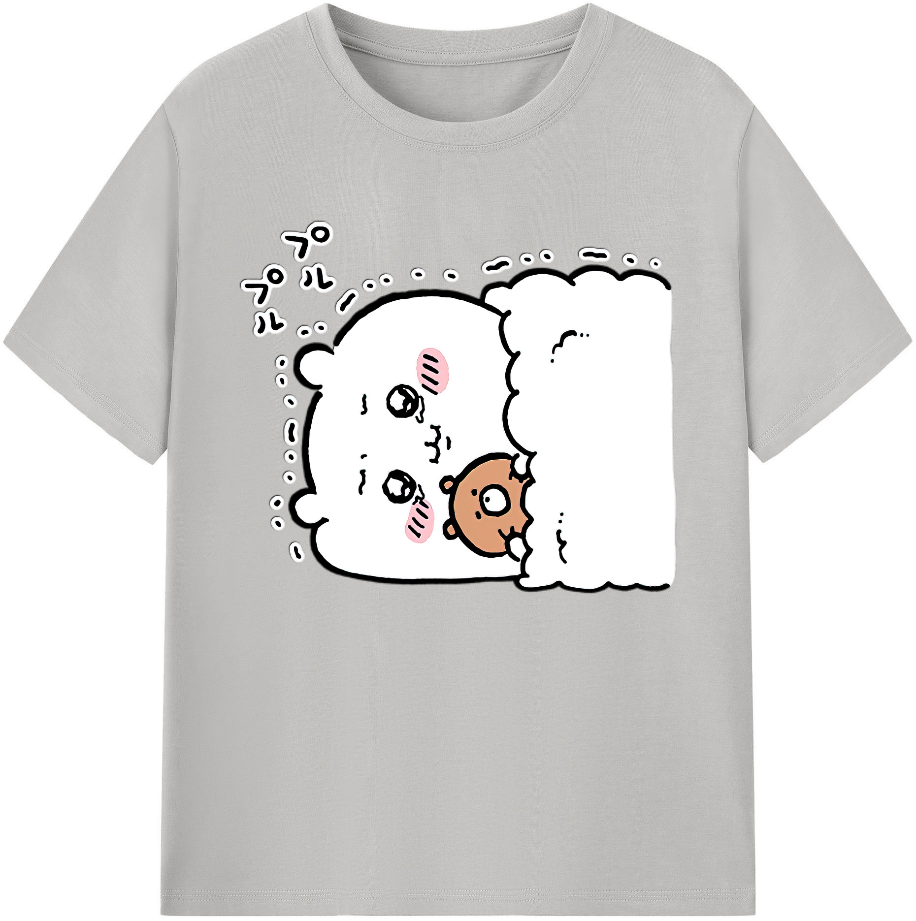 （画像用） ちいかわ ちいかわ Chii-kawa chiikawa 綿100％ メンズ半袖Tシャツ｜肌触りやわらか＆通気性