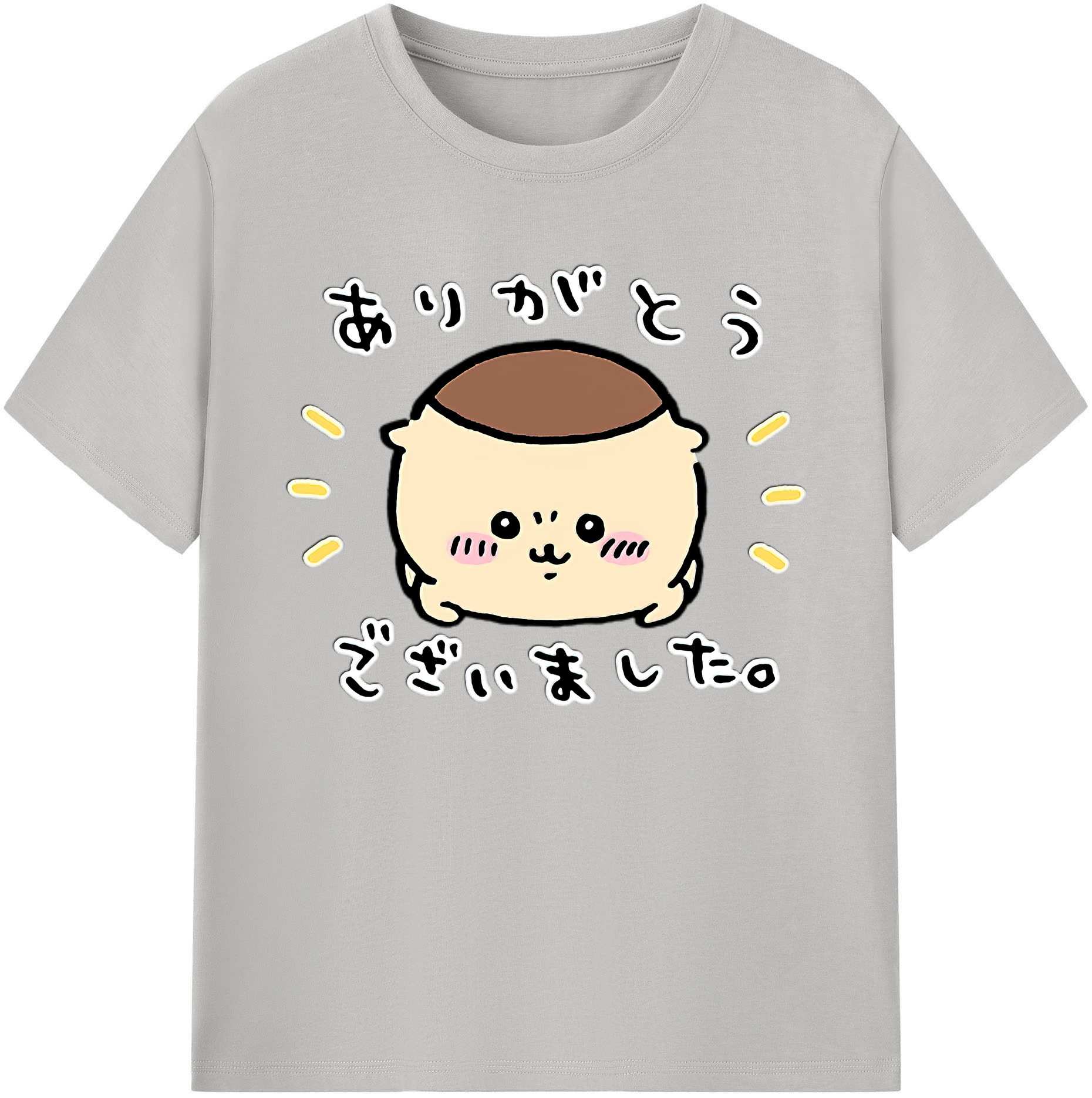 （画像用） ちいかわ くりまんじゅう Chii-kawa kuri manjū 綿100％ メンズ半袖Tシャツ｜肌触りやわらか＆通気性