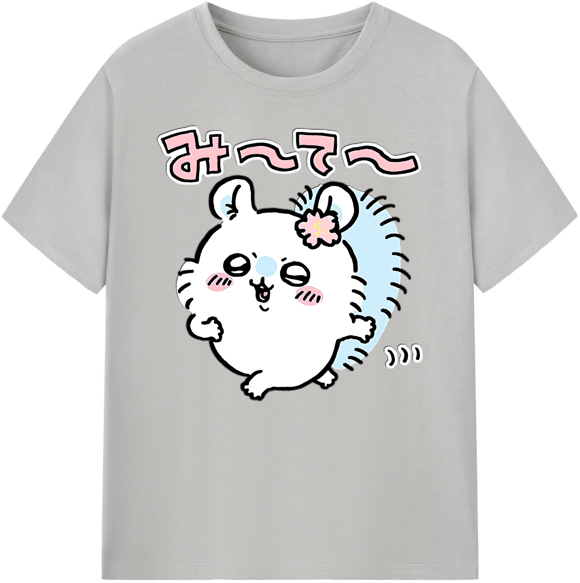 （画像用） ちいかわ モモンガ Chii-kawa Momonga 綿100％ メンズ半袖Tシャツ｜肌触りやわらか＆通気性