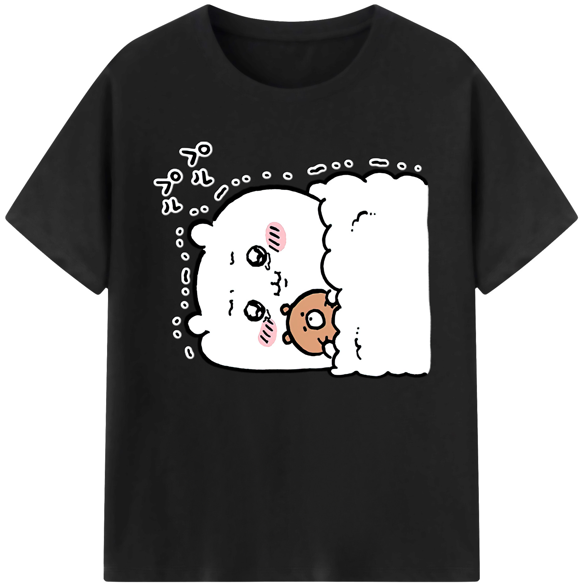 （画像用） ちいかわ ちいかわ Chii-kawa chiikawa 綿100％ メンズ半袖Tシャツ｜肌触りやわらか＆通気性