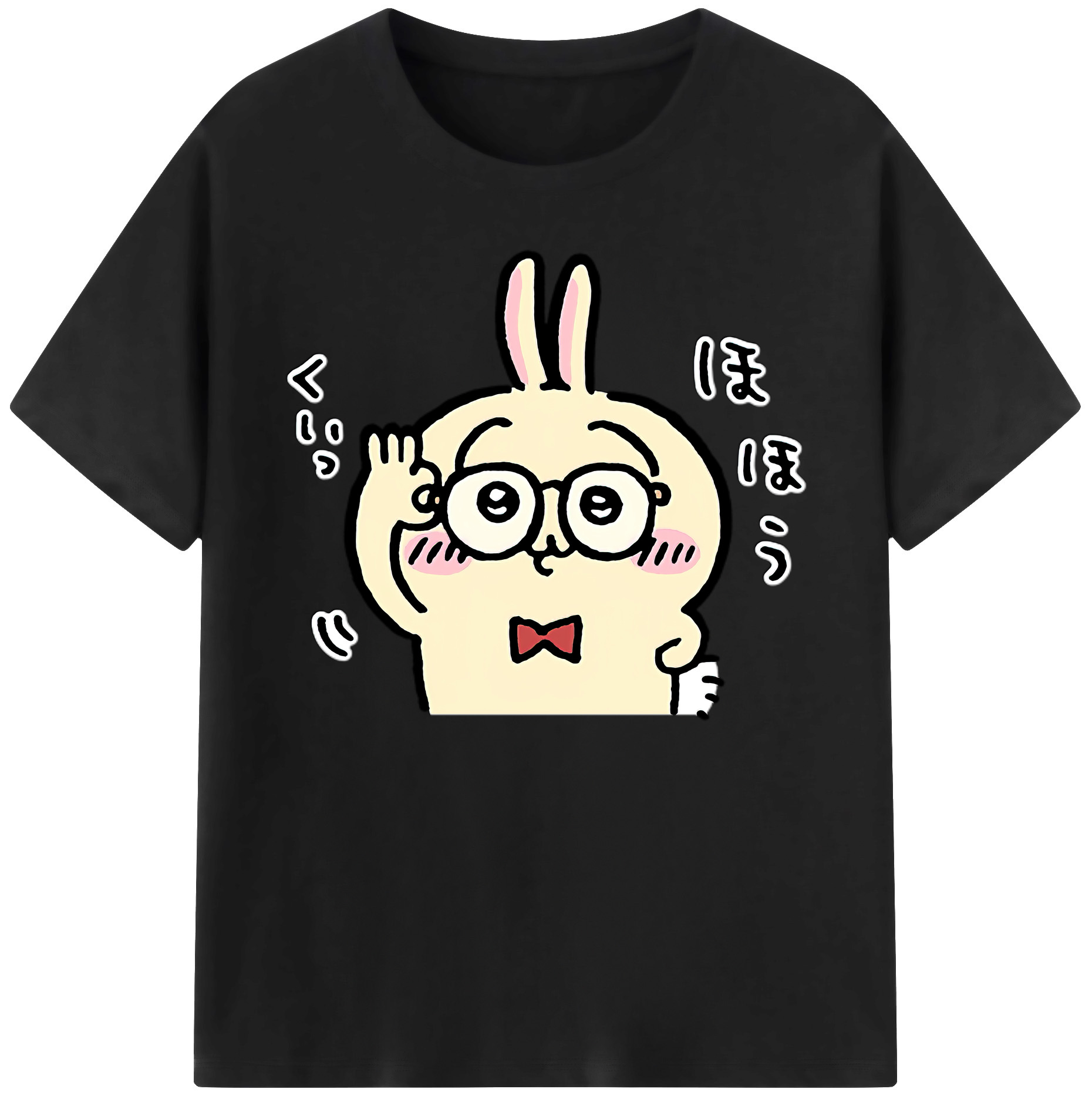 （画像用） ちいかわ うさぎ Chii-kawa usagi 綿100％ メンズ半袖Tシャツ｜肌触りやわらか＆通気性