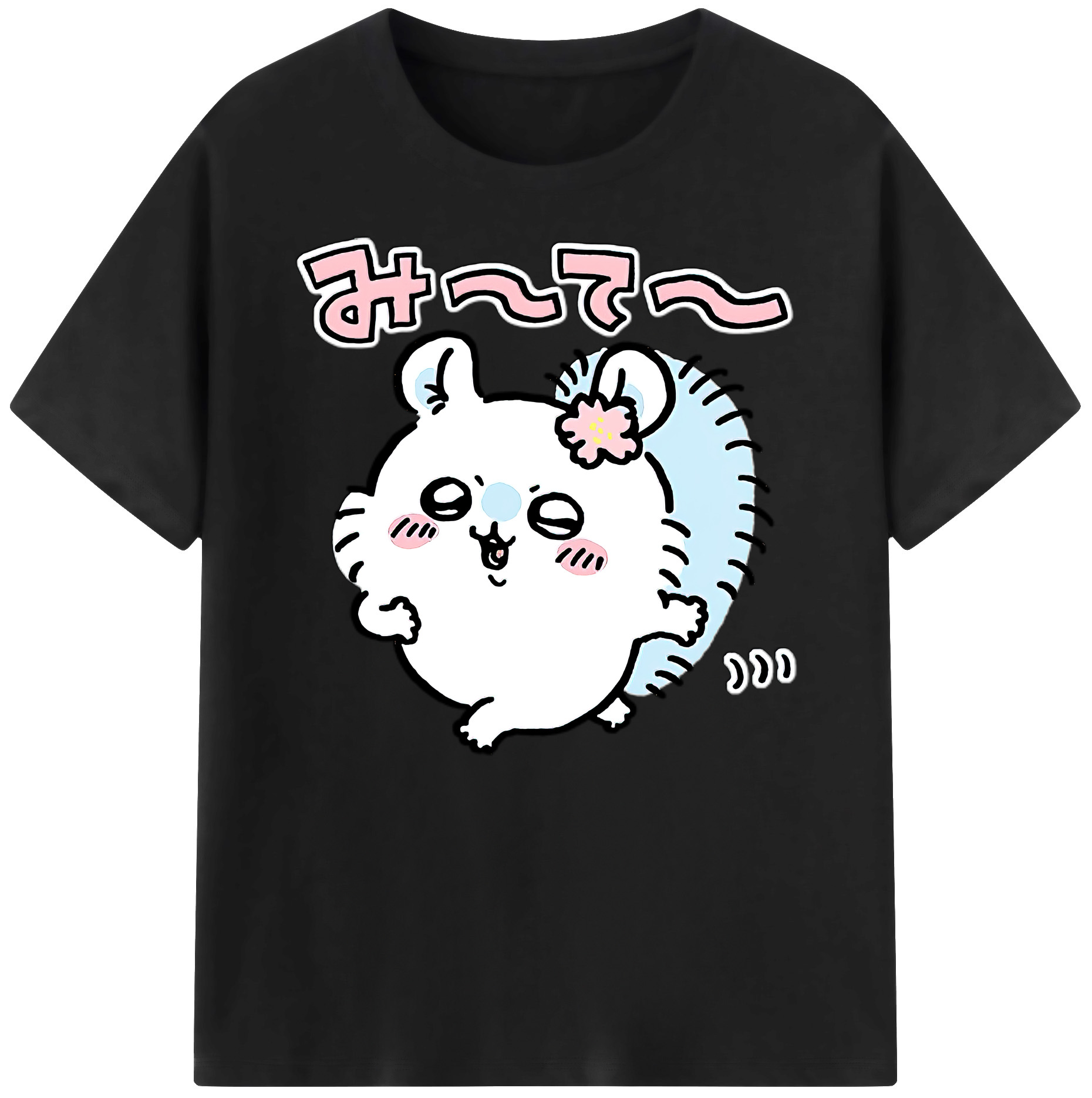 （画像用） ちいかわ モモンガ Chii-kawa Momonga 綿100％ メンズ半袖Tシャツ｜肌触りやわらか＆通気性
