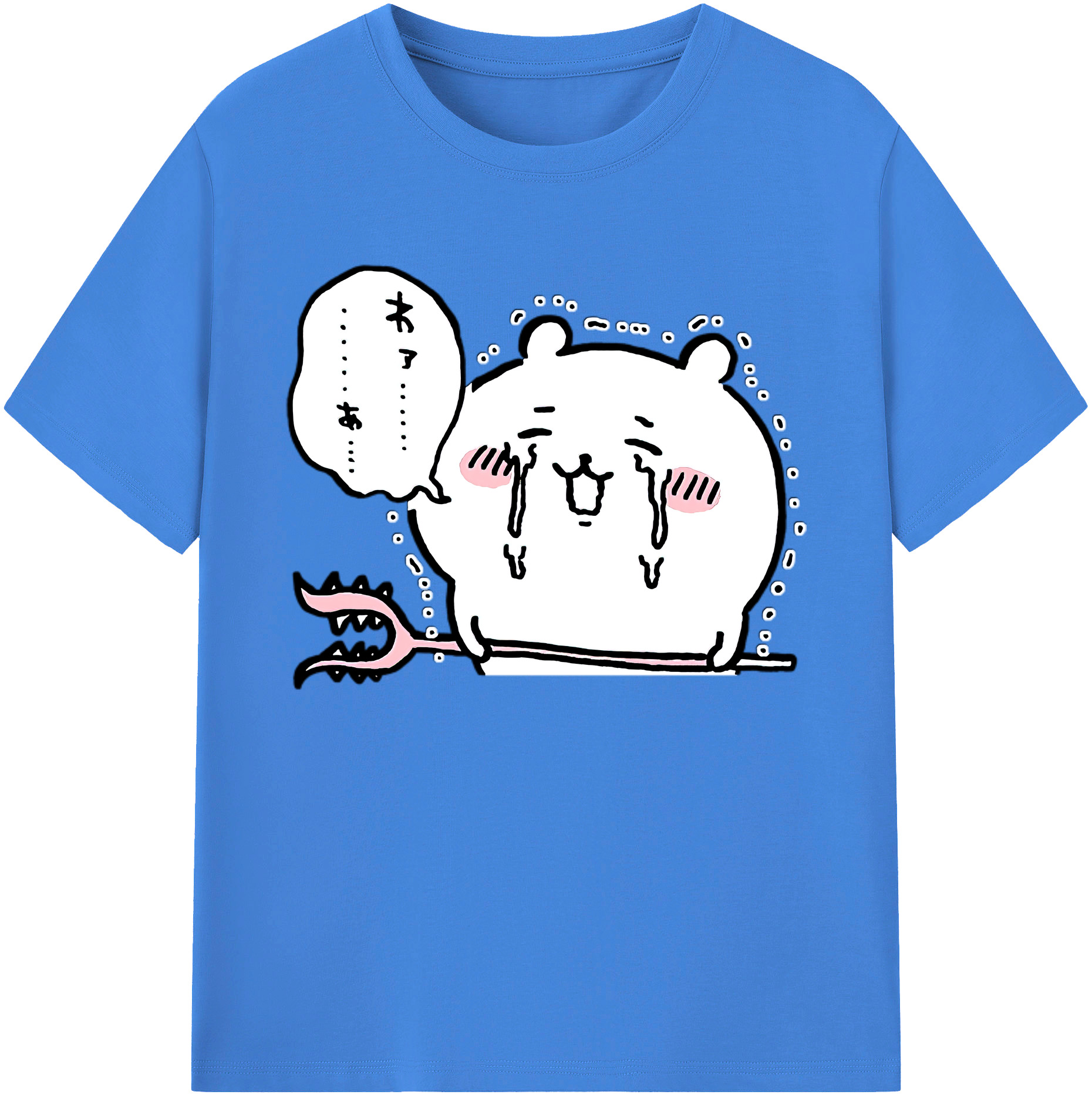（画像用） ちいかわ ちいかわ Chii-kawa chiikawa 綿100％ メンズ半袖Tシャツ｜肌触りやわらか＆通気性