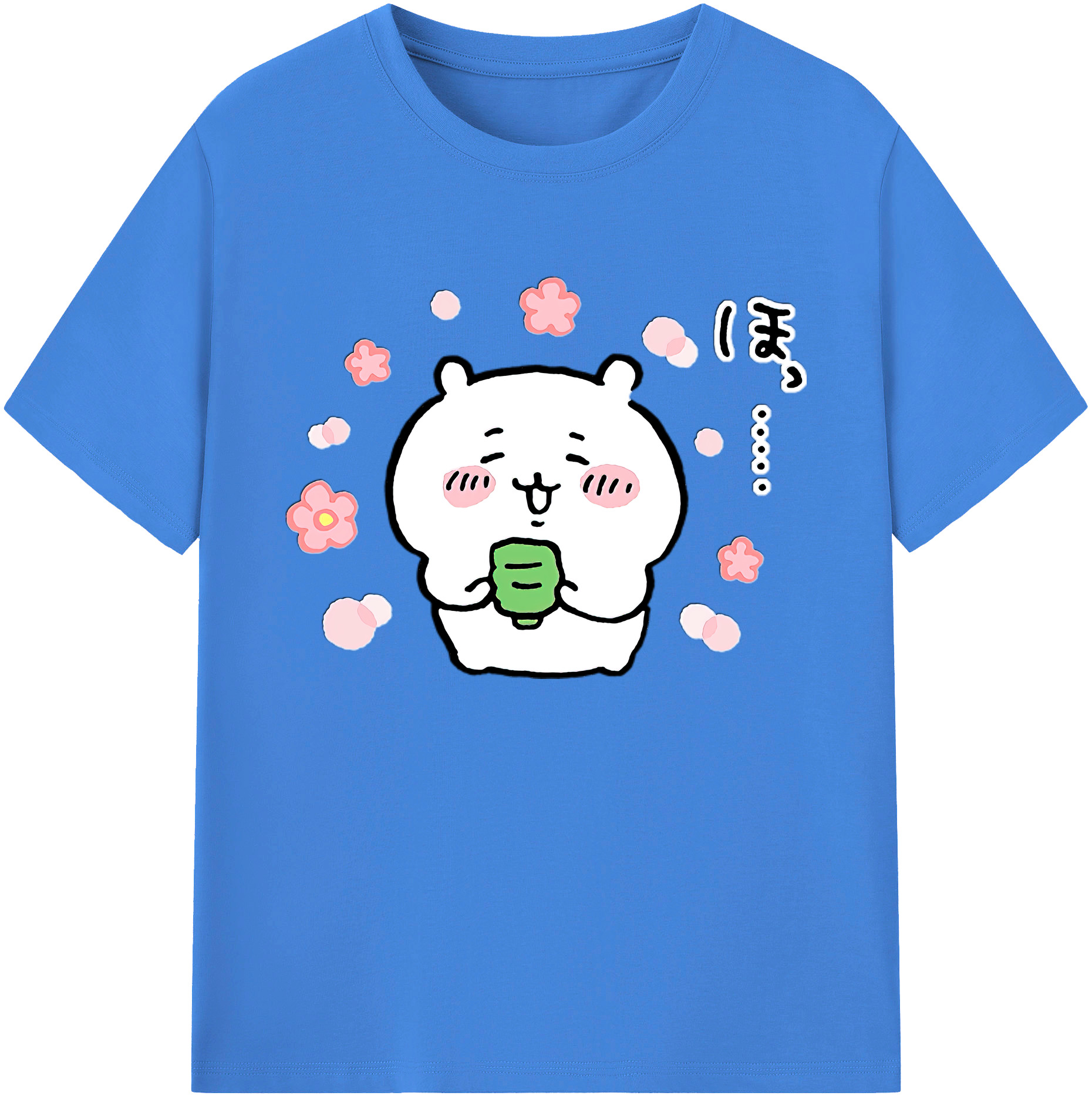 （画像用） ちいかわ ちいかわ Chii-kawa chiikawa 綿100％ メンズ半袖Tシャツ｜肌触りやわらか＆通気性