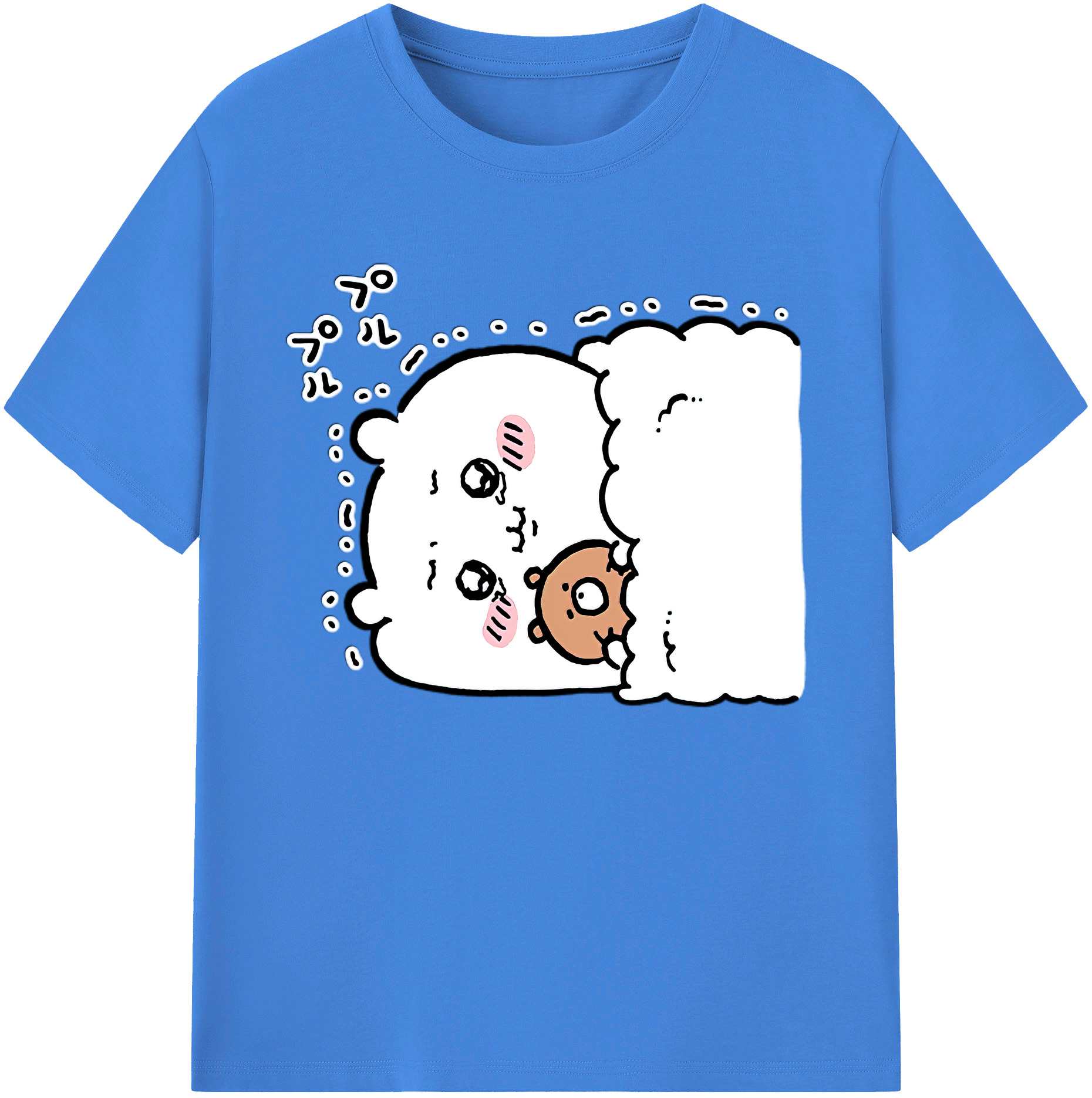 （画像用） ちいかわ ちいかわ Chii-kawa chiikawa 綿100％ メンズ半袖Tシャツ｜肌触りやわらか＆通気性