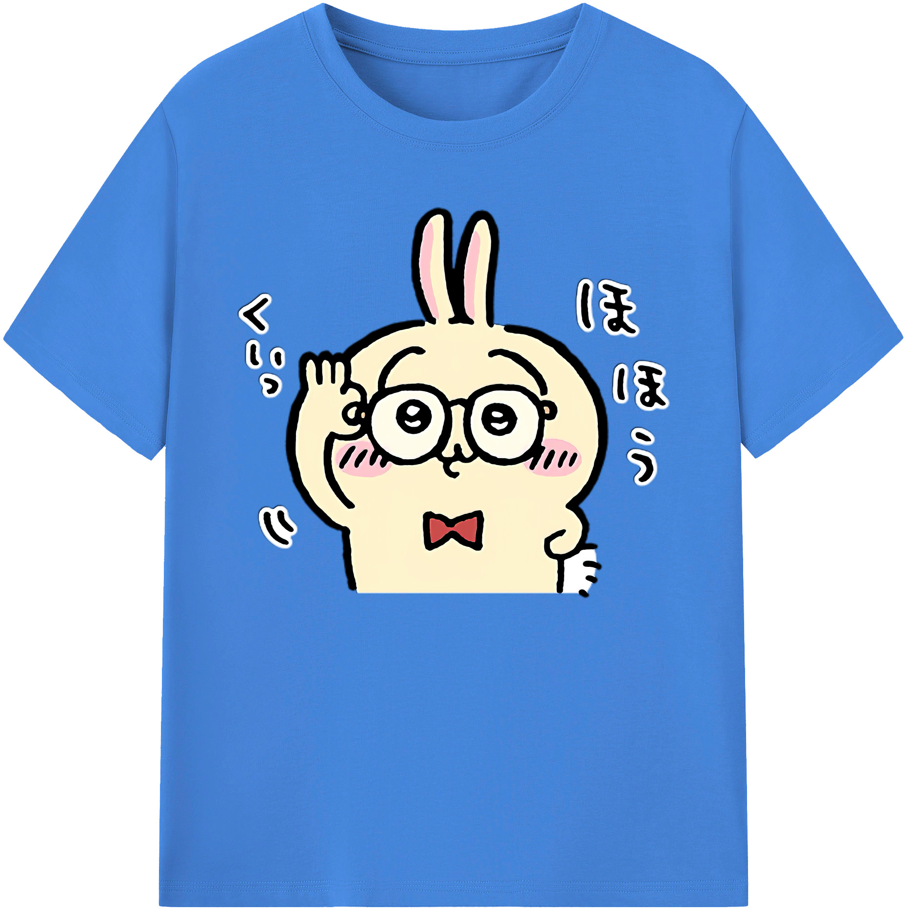 （画像用） ちいかわ うさぎ Chii-kawa usagi 綿100％ メンズ半袖Tシャツ｜肌触りやわらか＆通気性