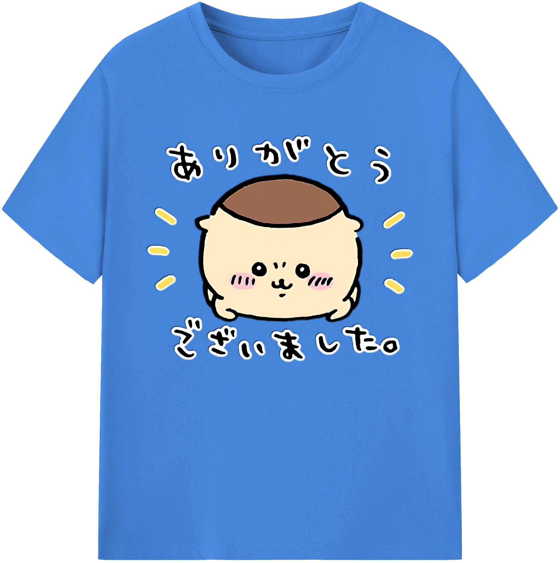 （画像用） ちいかわ くりまんじゅう Chii-kawa kuri manjū 綿100％ メンズ半袖Tシャツ｜肌触りやわらか＆通気性