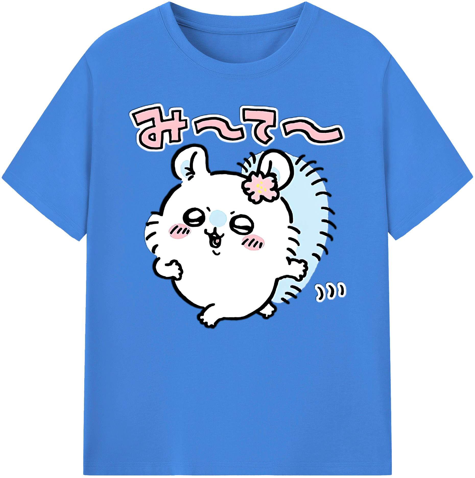 （画像用） ちいかわ モモンガ Chii-kawa Momonga 綿100％ メンズ半袖Tシャツ｜肌触りやわらか＆通気性