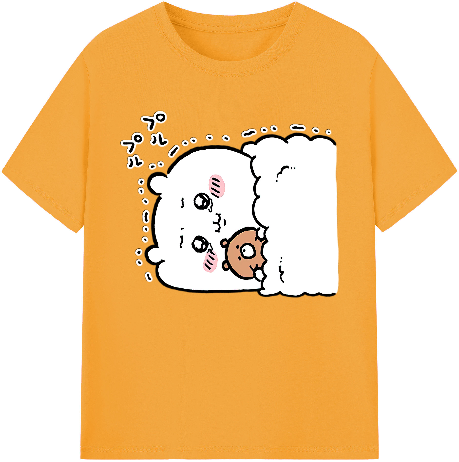 （画像用） ちいかわ ちいかわ Chii-kawa chiikawa 綿100％ メンズ半袖Tシャツ｜肌触りやわらか＆通気性