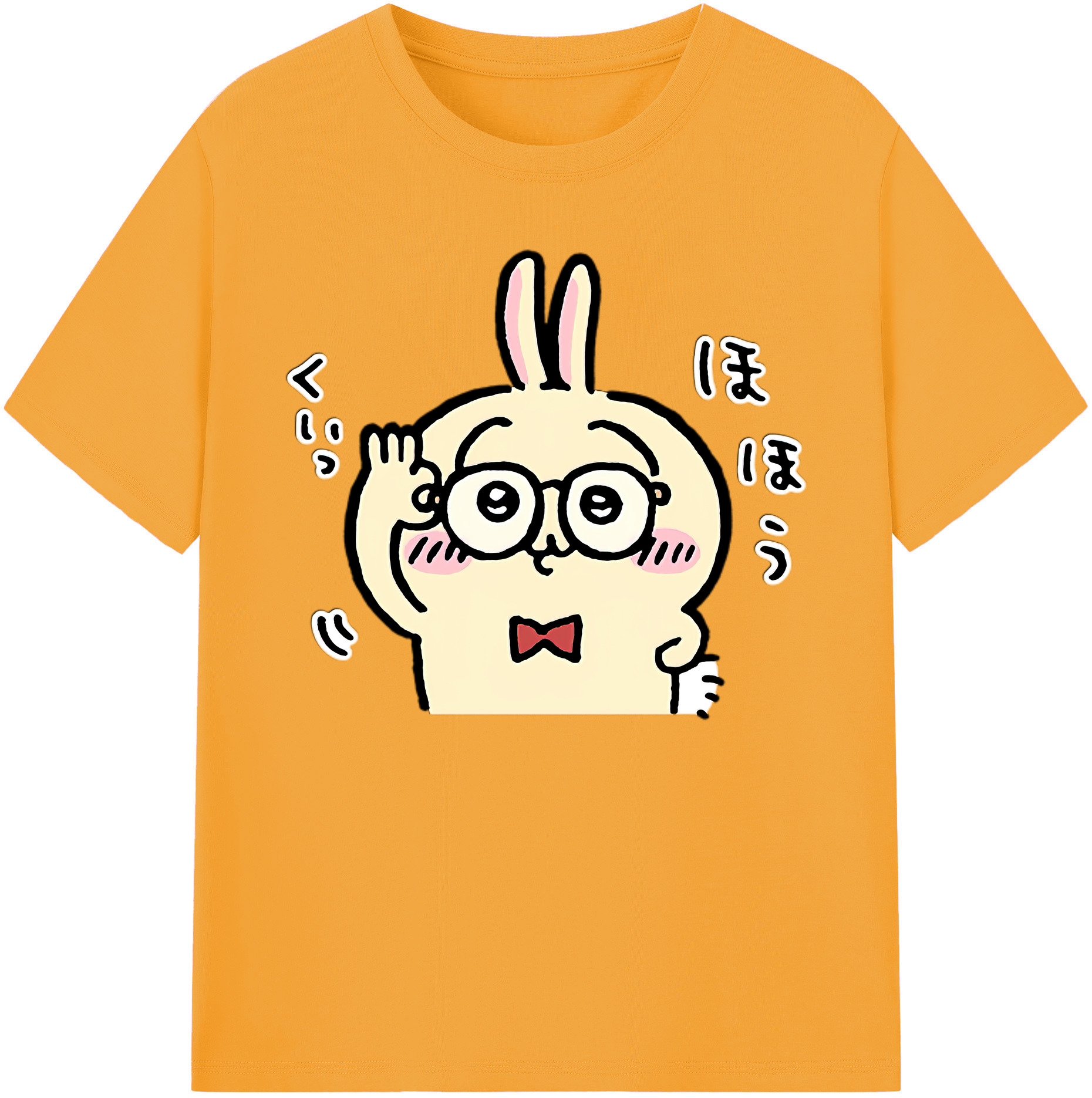 （画像用） ちいかわ うさぎ Chii-kawa usagi 綿100％ メンズ半袖Tシャツ｜肌触りやわらか＆通気性