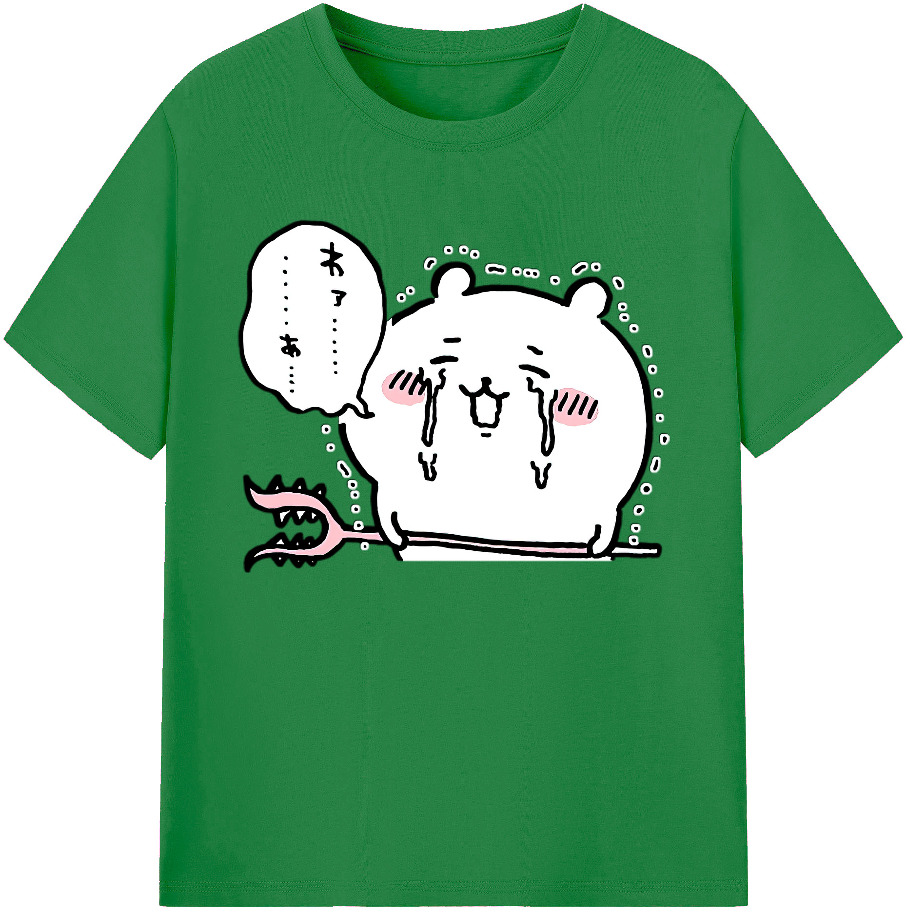 （画像用） ちいかわ ちいかわ Chii-kawa chiikawa 綿100％ メンズ半袖Tシャツ｜肌触りやわらか＆通気性