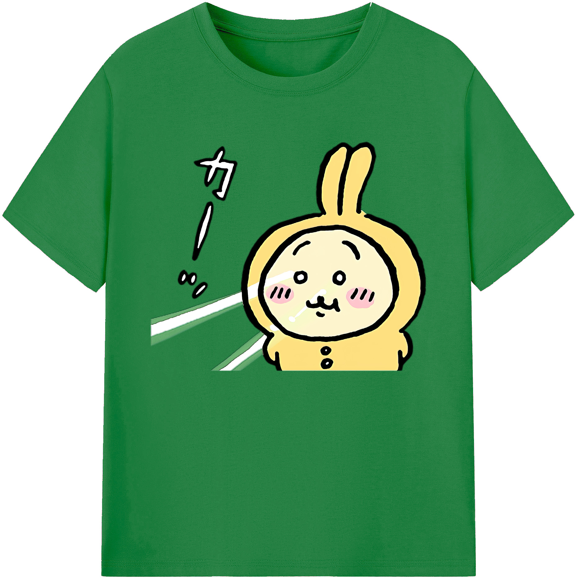 （画像用） ちいかわ うさぎ Chii-kawa usagi 綿100％ メンズ半袖Tシャツ｜肌触りやわらか＆通気性
