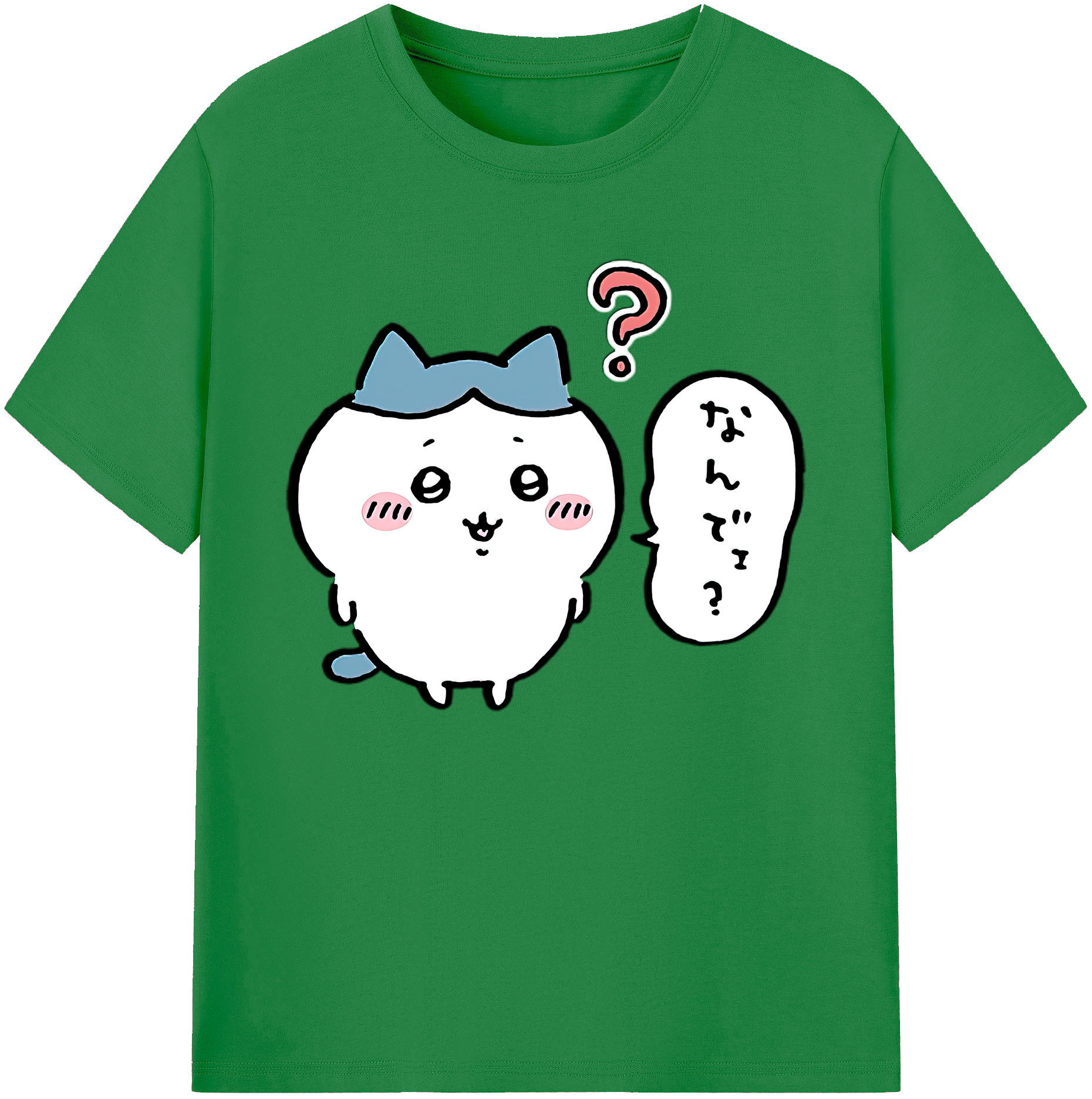 （画像用） ちいかわ ハチワレ Chii-kawa hachiware 綿100％ メンズ半袖Tシャツ｜肌触りやわらか＆通気性