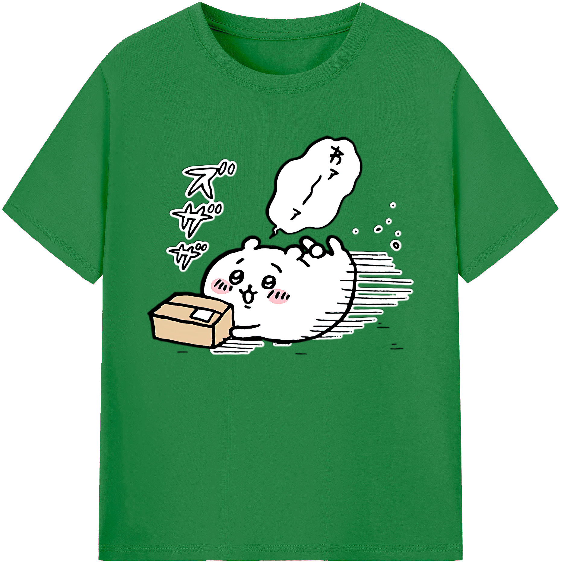 （画像用） ちいかわ ちいかわ Chii-kawa chiikawa 綿100％ メンズ半袖Tシャツ｜肌触りやわらか＆通気性