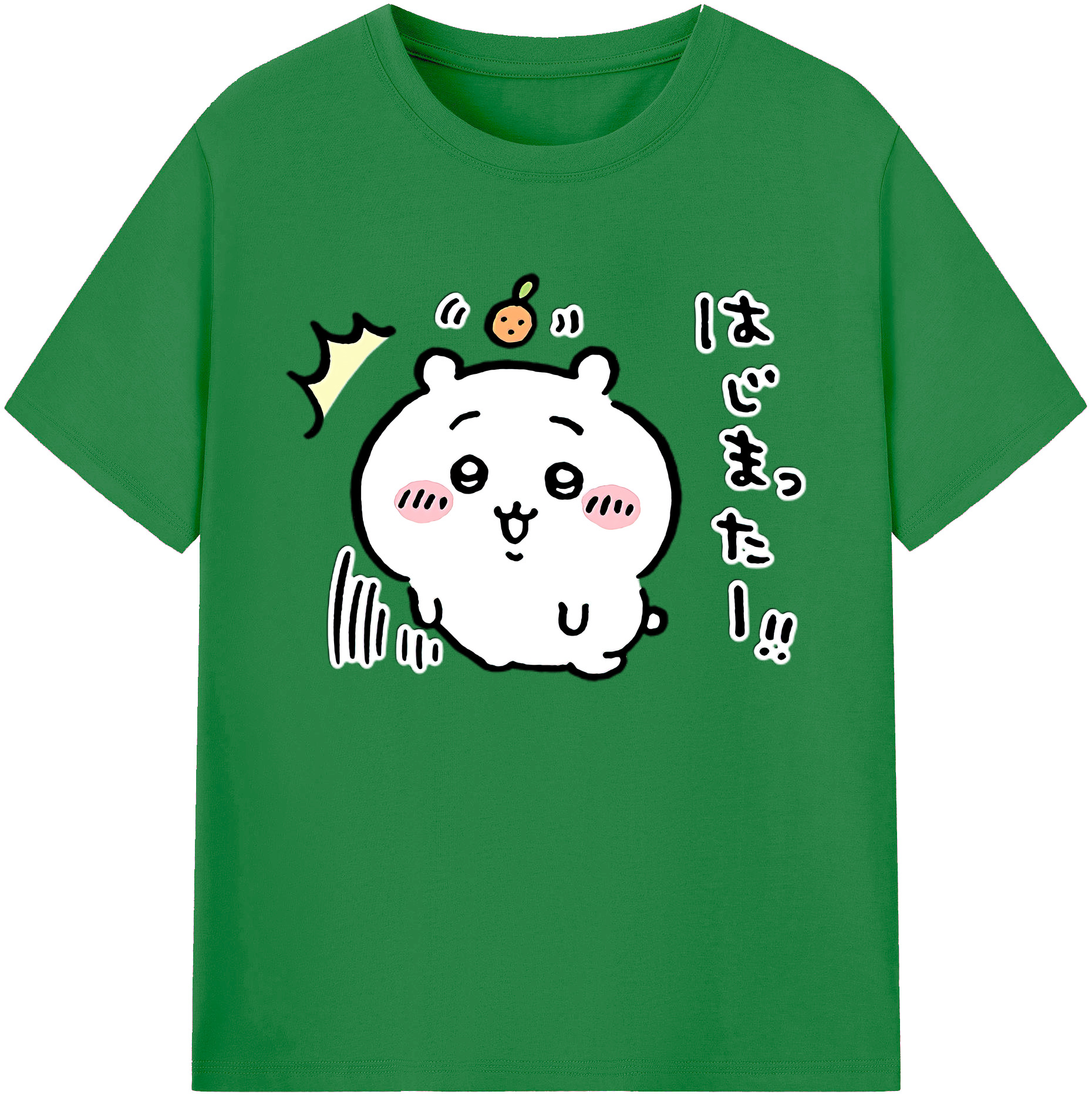 （画像用） ちいかわ ちいかわ Chii-kawa chiikawa 綿100％ メンズ半袖Tシャツ｜肌触りやわらか＆通気性