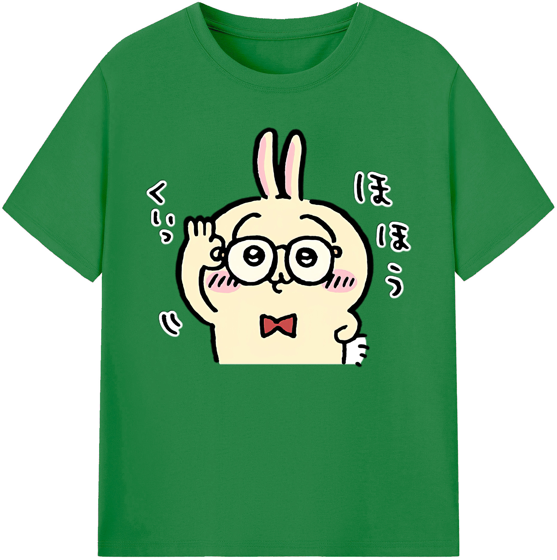 （画像用） ちいかわ うさぎ Chii-kawa usagi 綿100％ メンズ半袖Tシャツ｜肌触りやわらか＆通気性