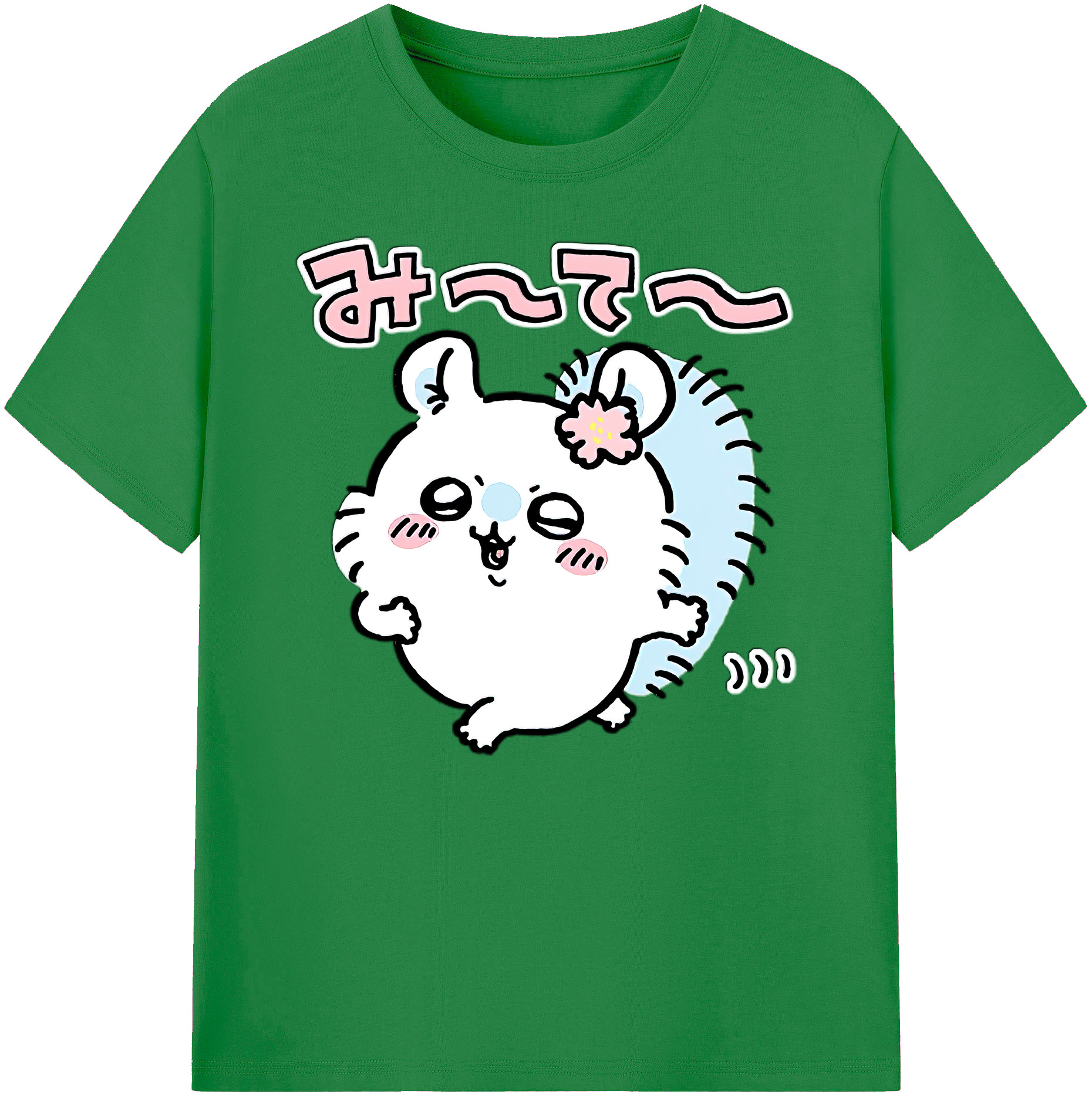 （画像用） ちいかわ モモンガ Chii-kawa Momonga 綿100％ メンズ半袖Tシャツ｜肌触りやわらか＆通気性