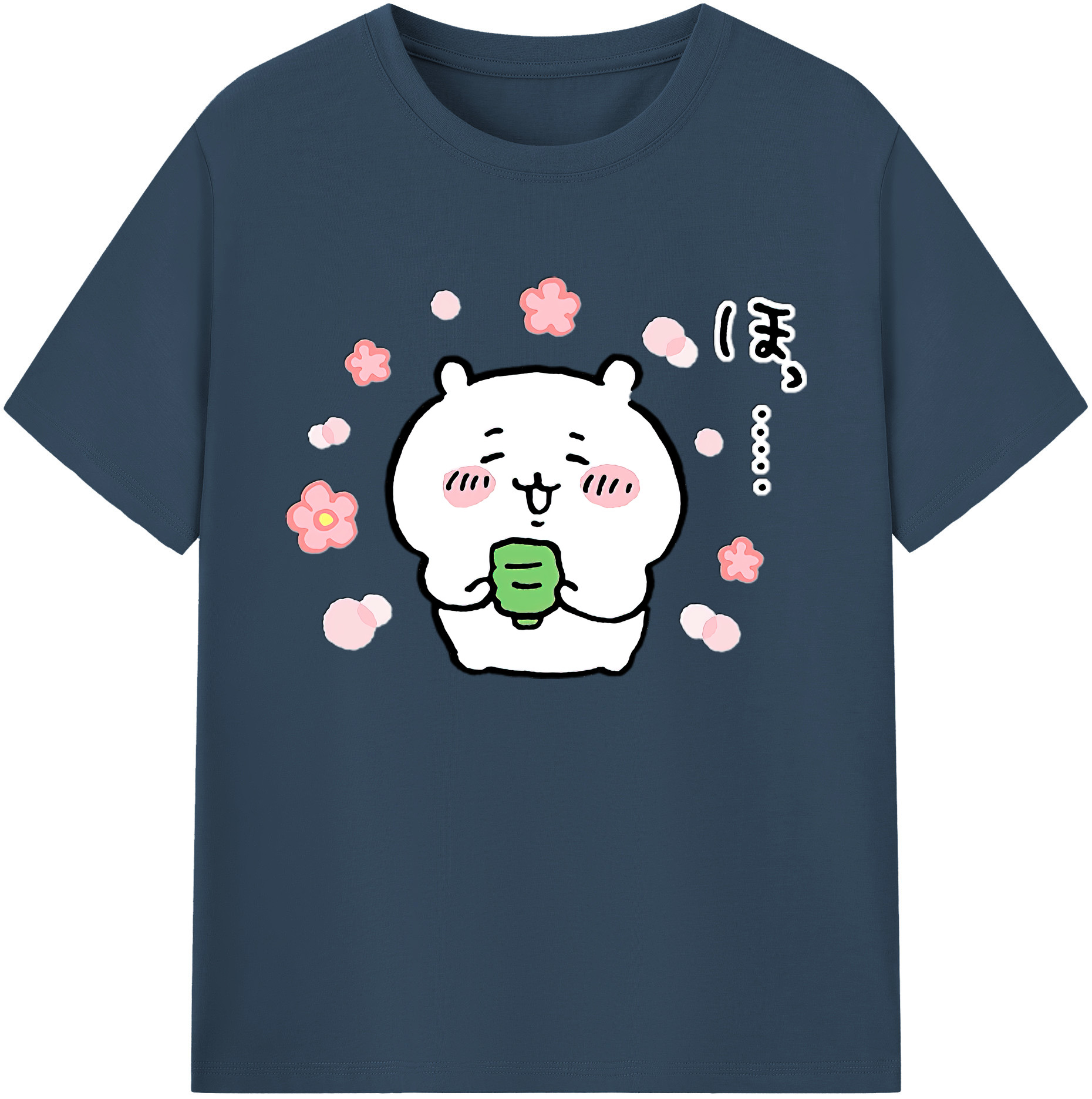 （画像用） ちいかわ ちいかわ Chii-kawa chiikawa 綿100％ メンズ半袖Tシャツ｜肌触りやわらか＆通気性